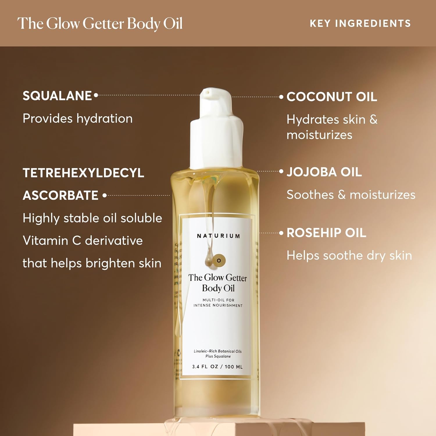 Naturium The Glow Getter Body Oil for Intense Nourishment and Hydration 6