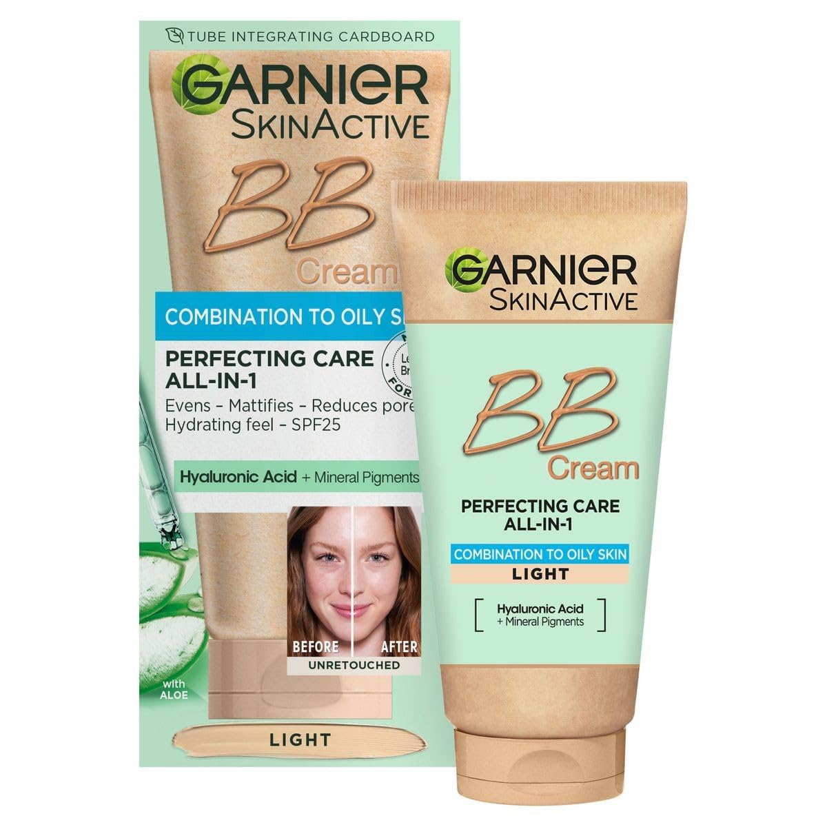 Garnier Oil-Free Perfecting All-in-1 BB Cream, Farbton Light, getönte Feuchtigkeitscreme S