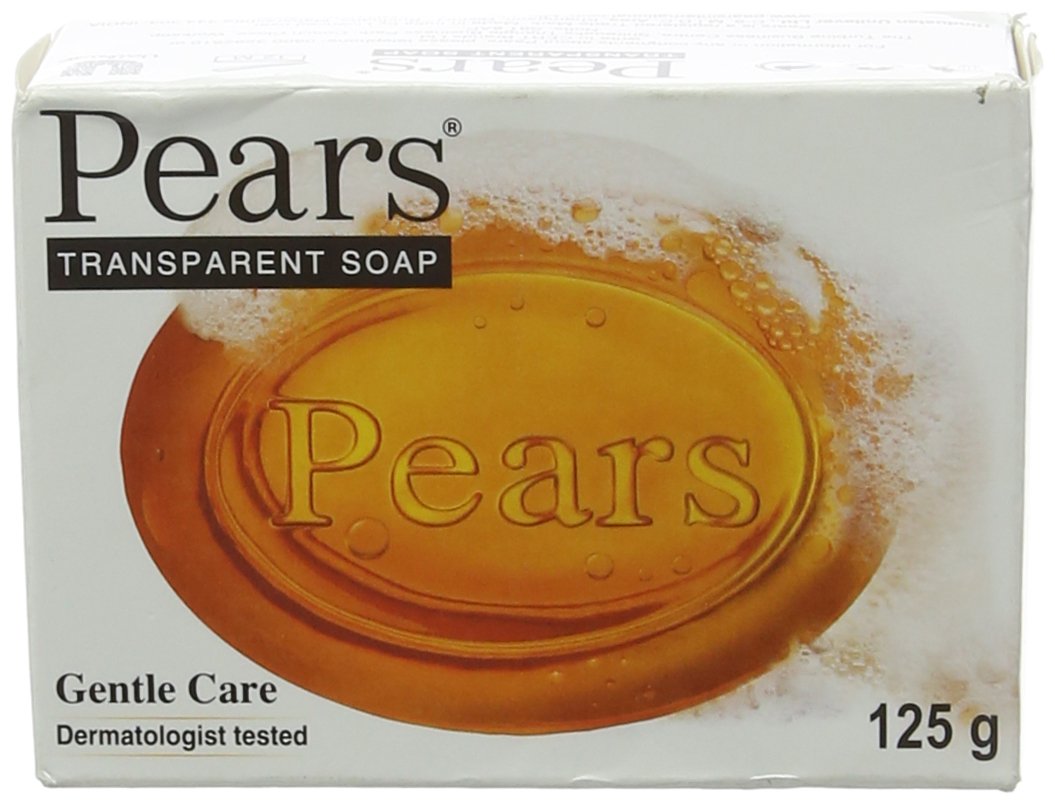 PEARS Transparent Amber Scented Soap Bar, 125g for Gentle Cleansing
