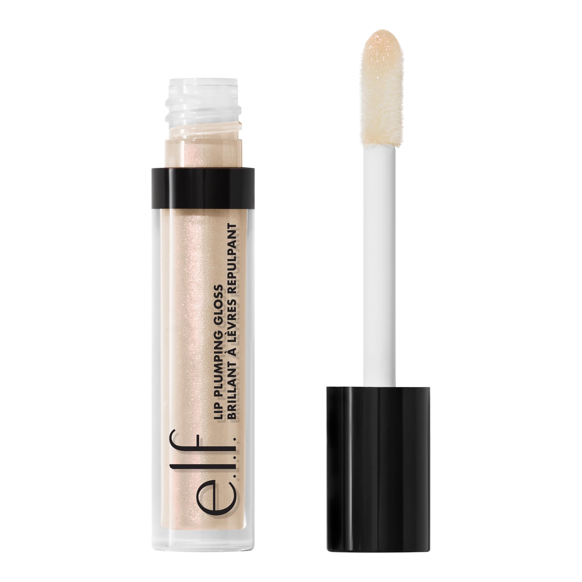 e.l.f. Lip Plumping Gloss in Sweet Salmon - High-Shine, Hydrating, Vegan Formula