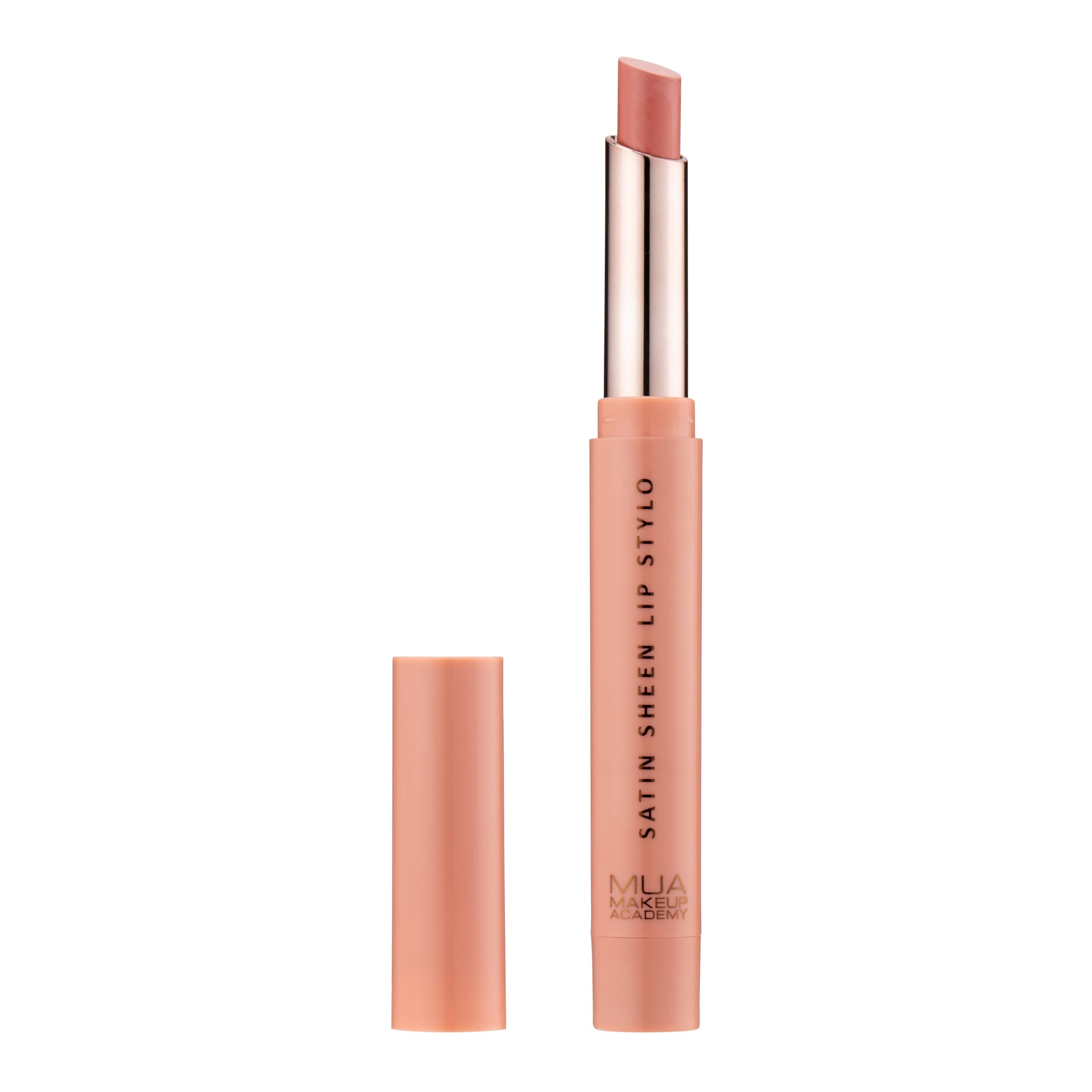 MUA Makeup Academy Satin Sheen Lip Stylo Lipstick, Supernude, Vegan & Cruelty Free