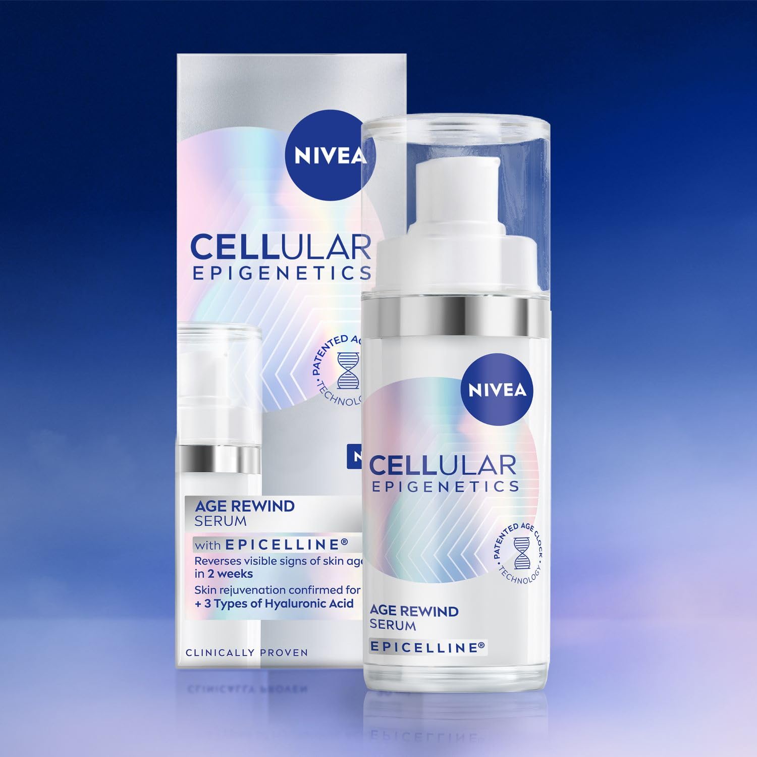 NIVEA CELLULAR Epigenetics Age Rewind Gesichtsserum mit Epicellin (30 ml), An 2