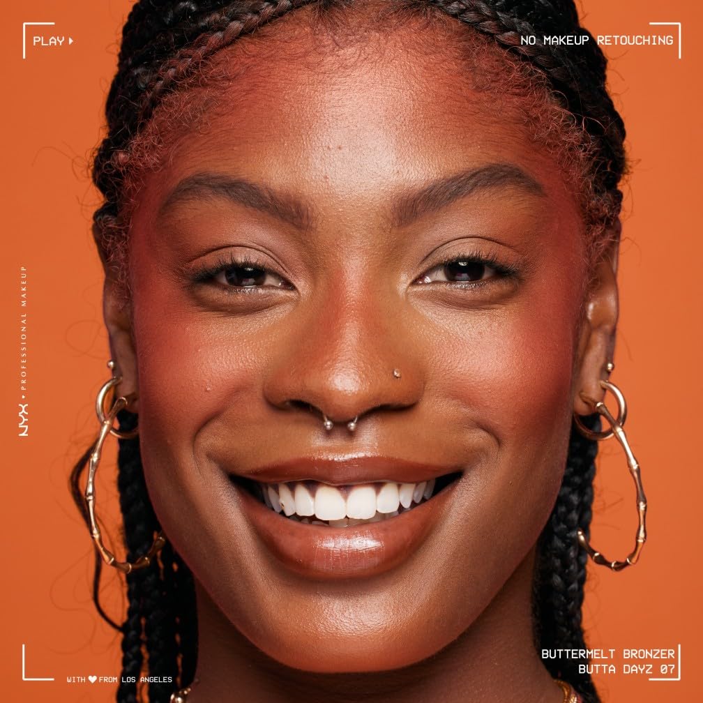 NYX Professional Makeup Buttermelt Powder Bronzer - Butta Dayz - Up To 12H Wear 4