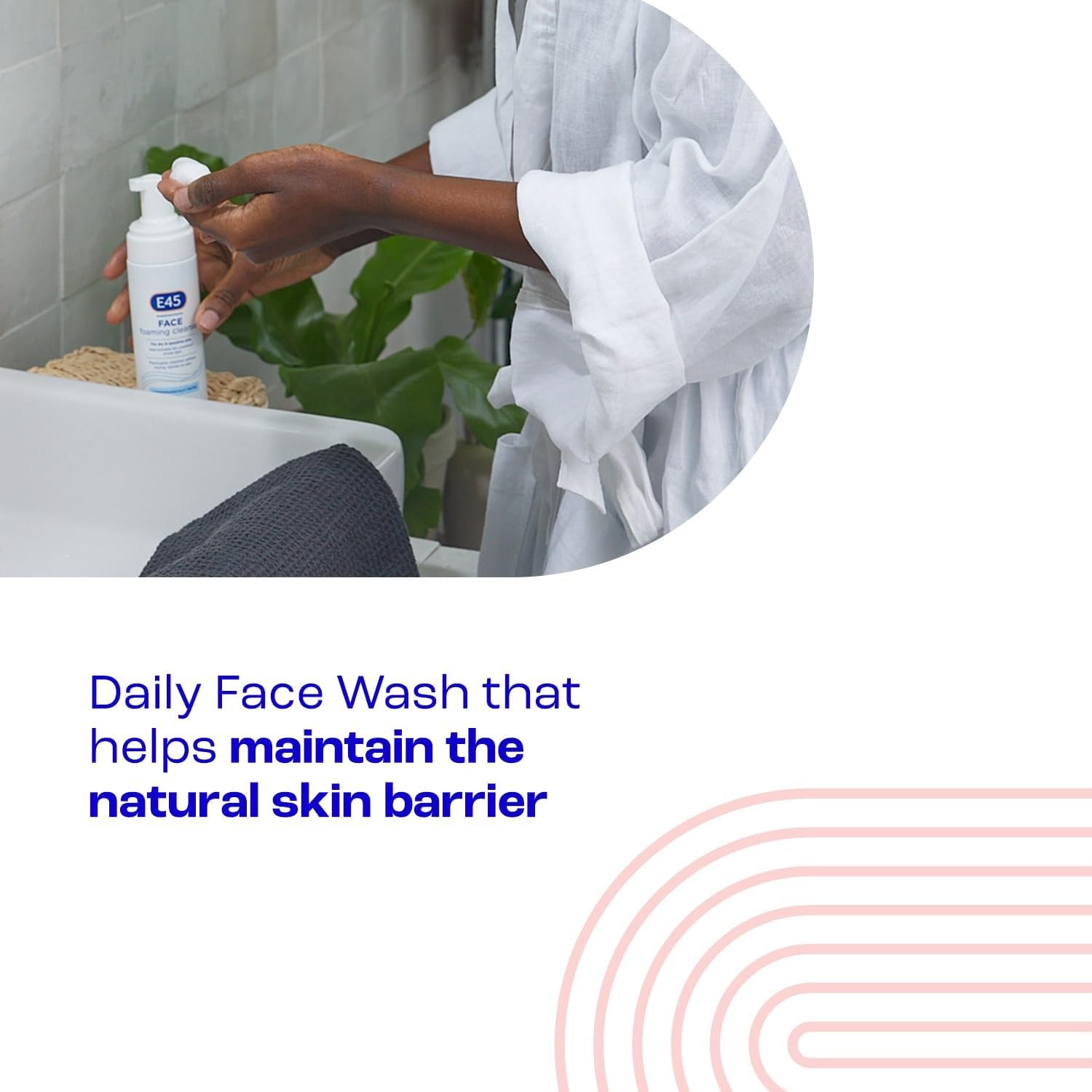 E45 Foaming Face Wash - Gentle Daily Cleanser for Dry & Sensitive Skin