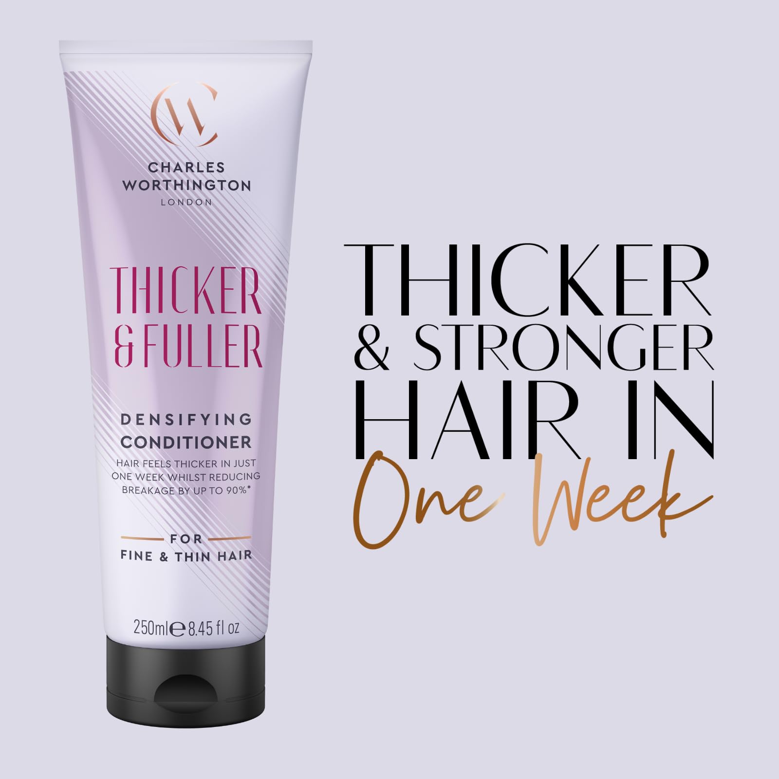 Charles Worthington Thicker and Fuller Densifying Conditioner with Marshmallow Flower