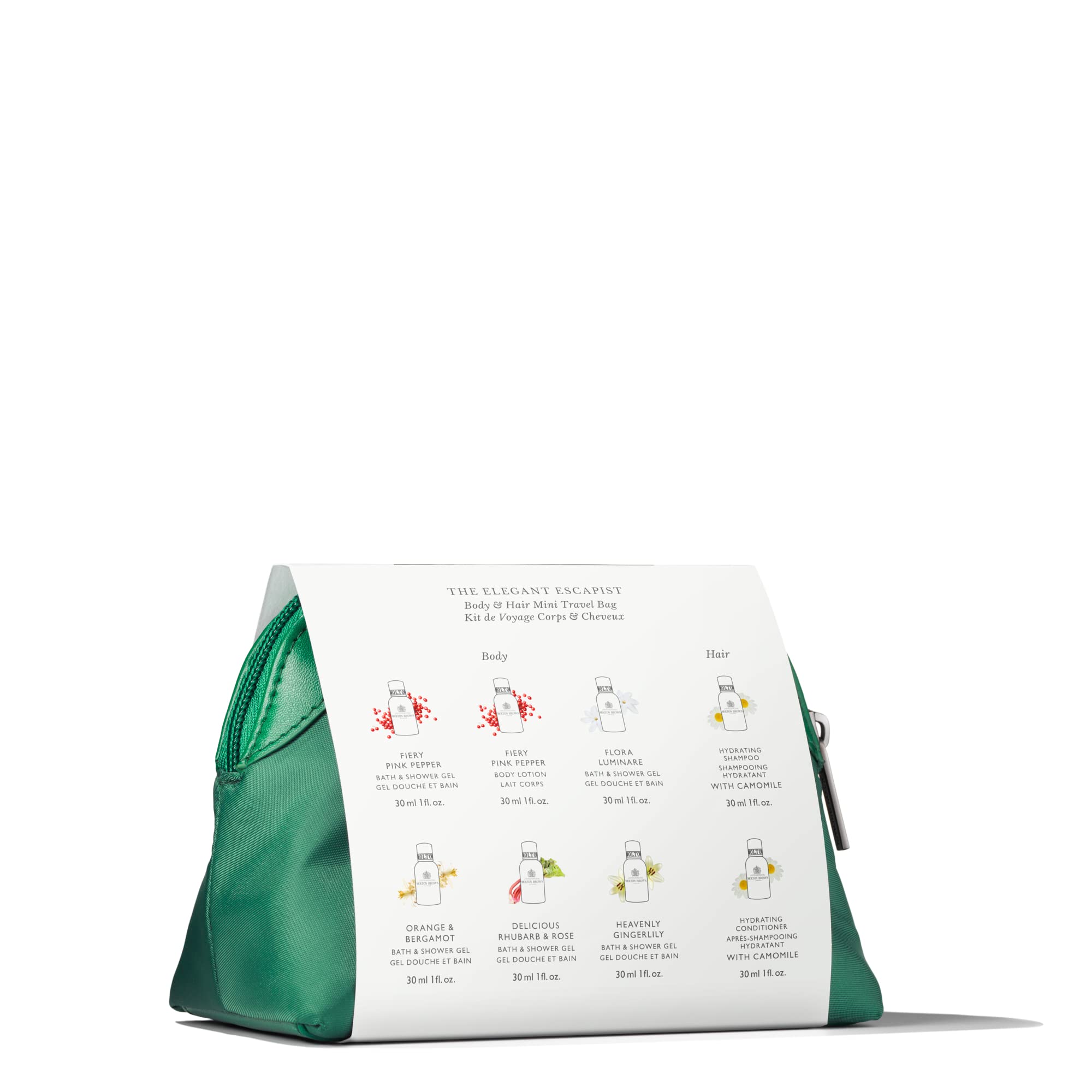 Molton Brown The Elegant Escapist Body & Hair Care Set with Mini Travel Bag 4
