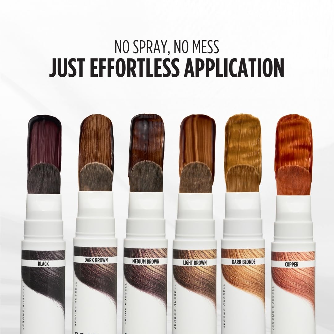 Jerome Russell Root Color Wand - Copper | Instant 100% Grey Coverage | Non-Sticky 4
