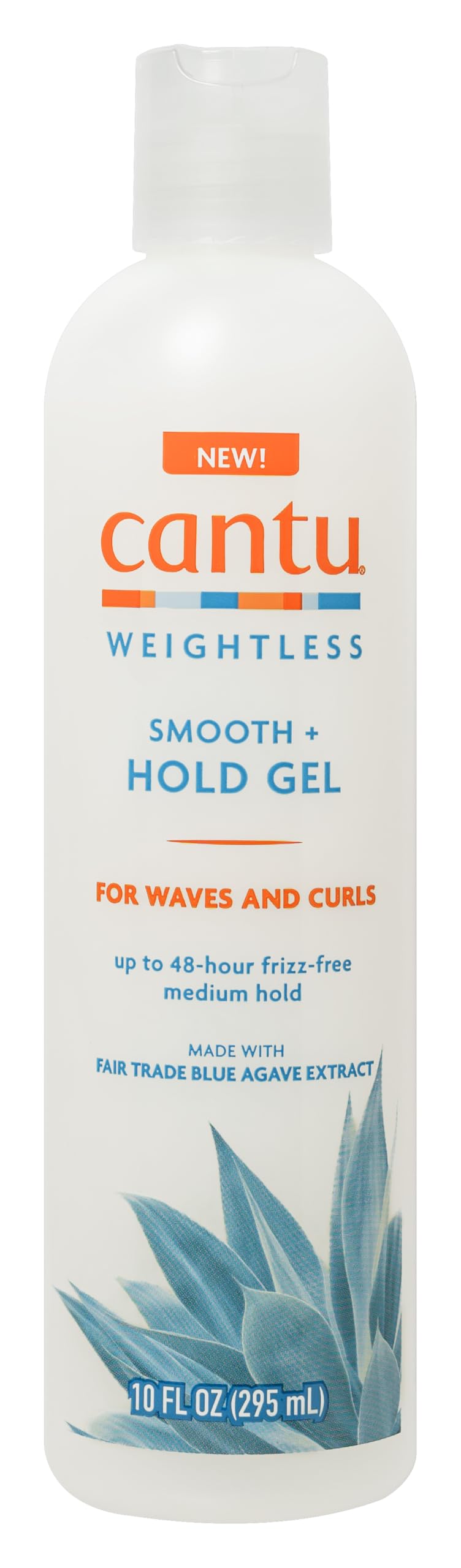 Cantu Weightless Smooth + Hold Gel for Waves & Curls, Medium Hold, 295ml