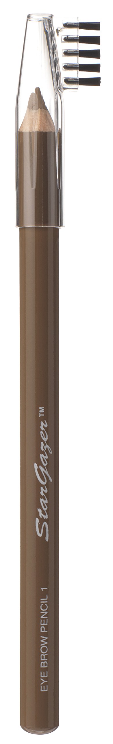 Stargazer Light Brown Eyebrow Pencil Liner #01 with Integrated Grooming Brush