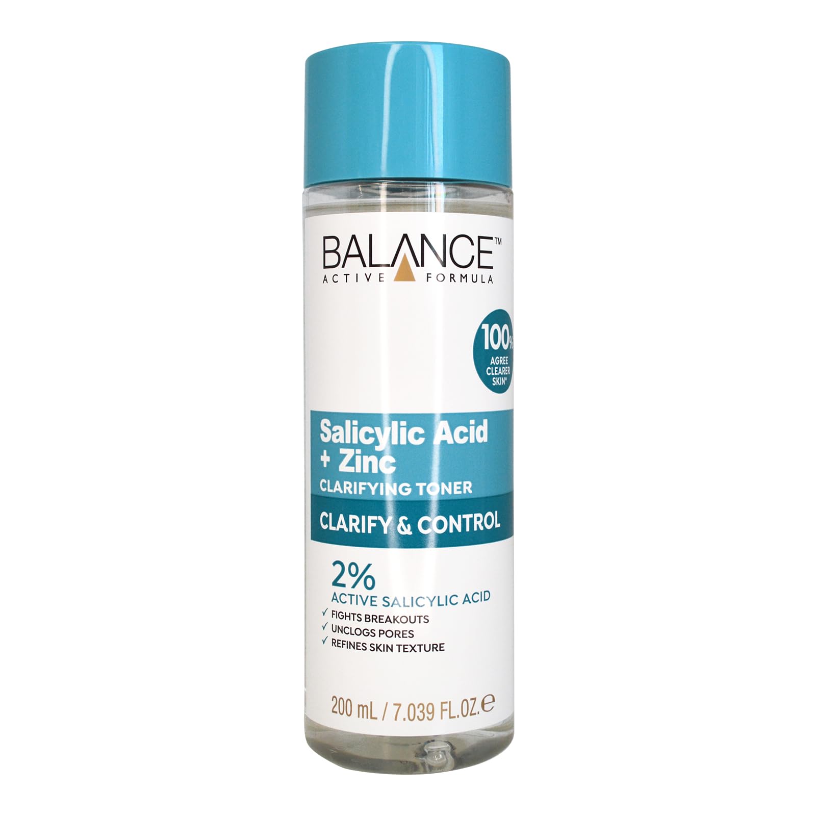 Balance Active Formula Salicylic Acid + Zinc Toner for Acne, Oily & Sensitive Skin (200ml)