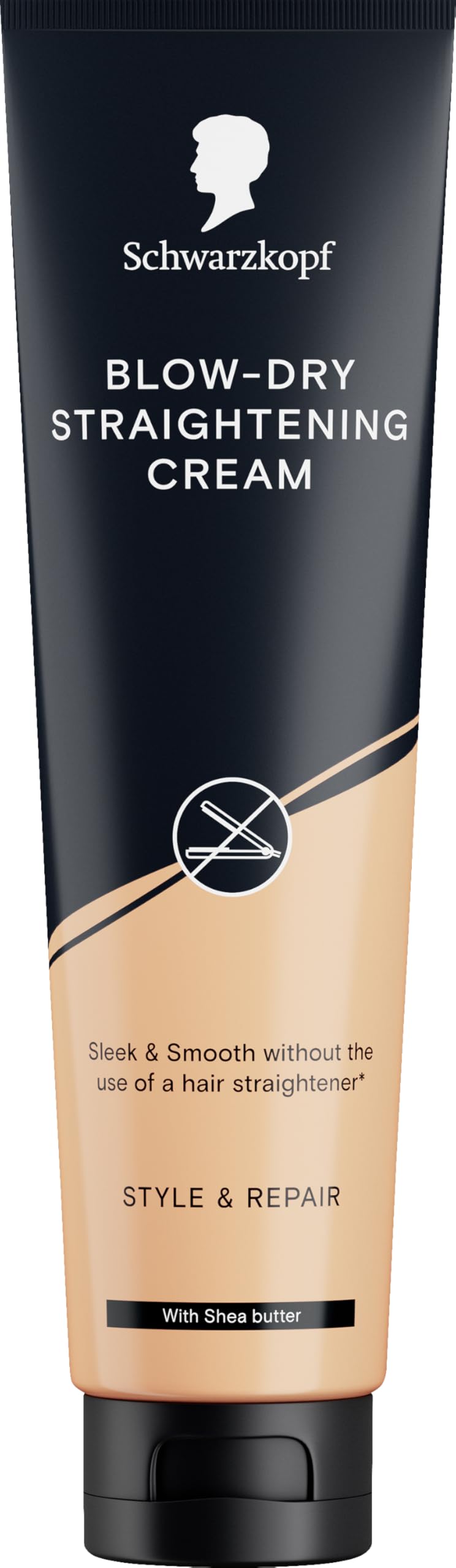 Schwarzkopf Blow-Dry Straightening Cream 150 ml for Straighter, Frizz-Free Hair