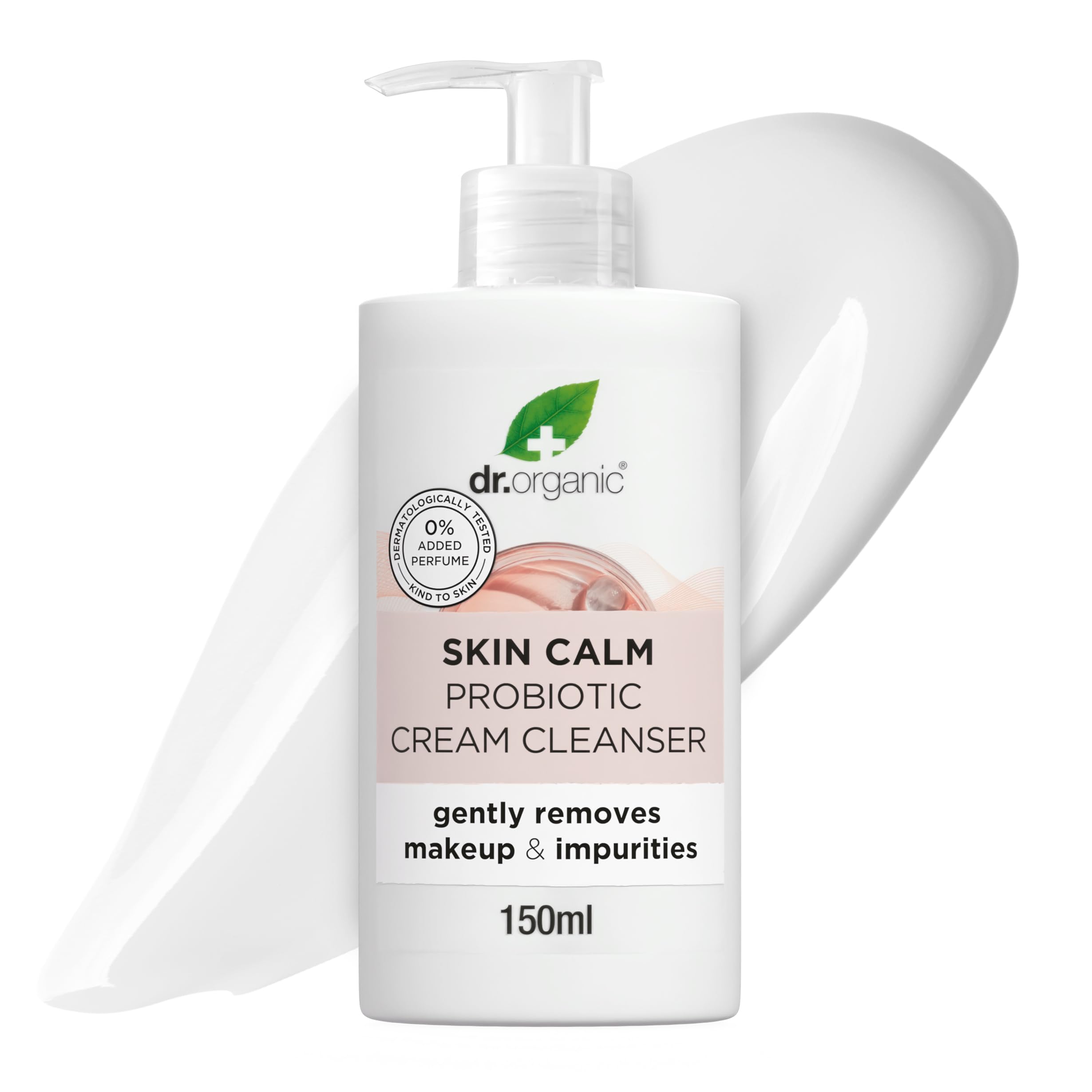 Dr Organic Skin Calm Probiotic Cream Cleanser for Sensitive & Problem Skin