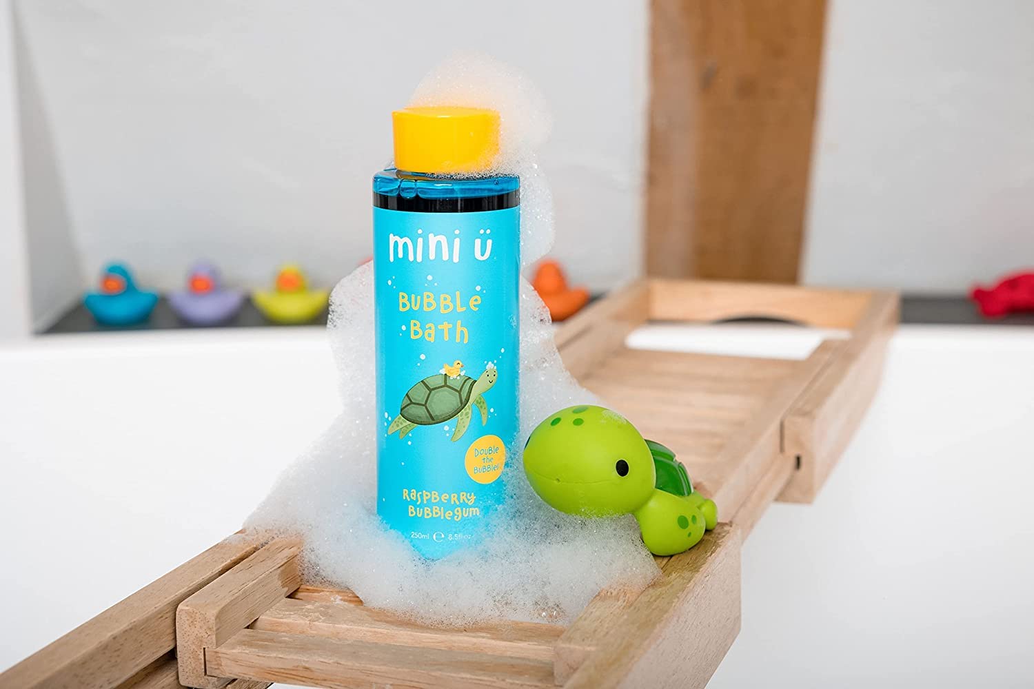 Mini U Raspberry Bubblegum Bubble Bath Blue - UK Made, Naturally Derived, Vegan & Cruelty Free 4
