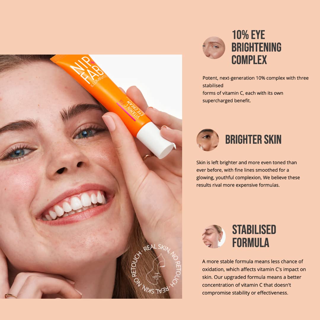 Nip+Fab Vitamin C Fix Augencreme 10% mit Koffein &amp; Niacinamid, 20 ml 6