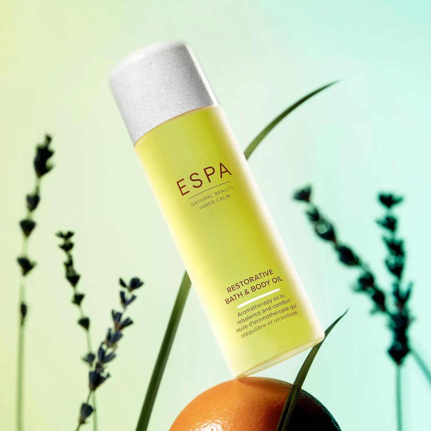 ESPA Restorative Bath and Body Oil 100ml with Rose Geranium, Lavender & Magnesium