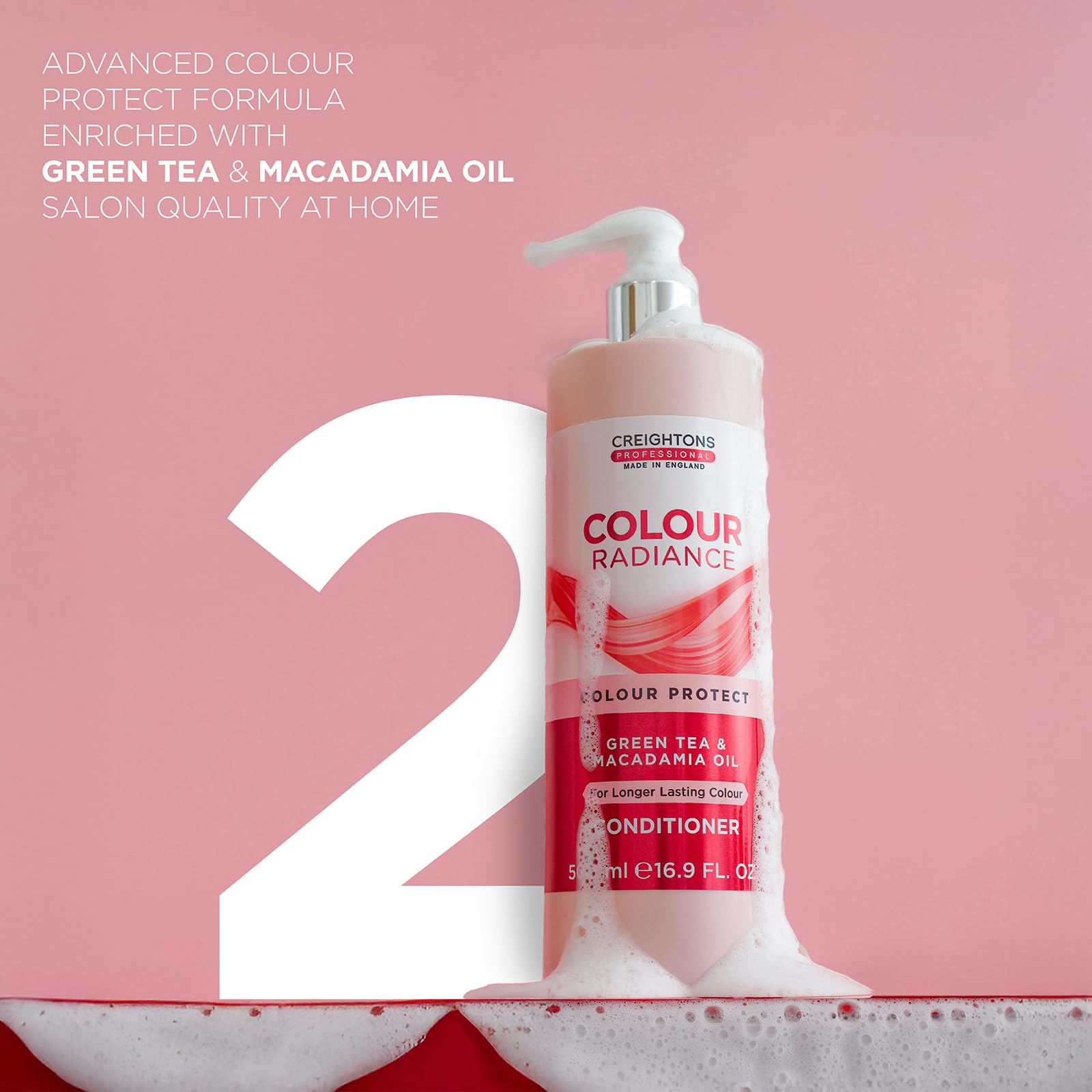 Creightons Professional Colour Radiance Shampoo 500 ml | Farbschutz und Feuchtigkeitspflege für coloriertes Haar | Grüner Tee &amp; Macadamiaöl | Langanhaltende Farbe &amp; Glanz | Haarpflege 4