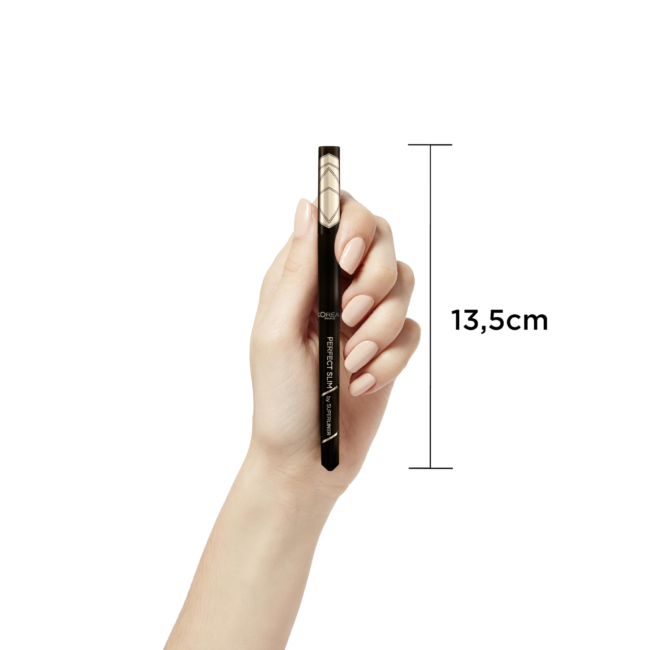 L'Oréal Paris Superliner Perfect Slim Flüssig-Eyeliner, langanhaltende, wischfeste Formel für einen intensiven Winged-Eye-Look, intensives Schwarz, präzise Applikationsspitze 8