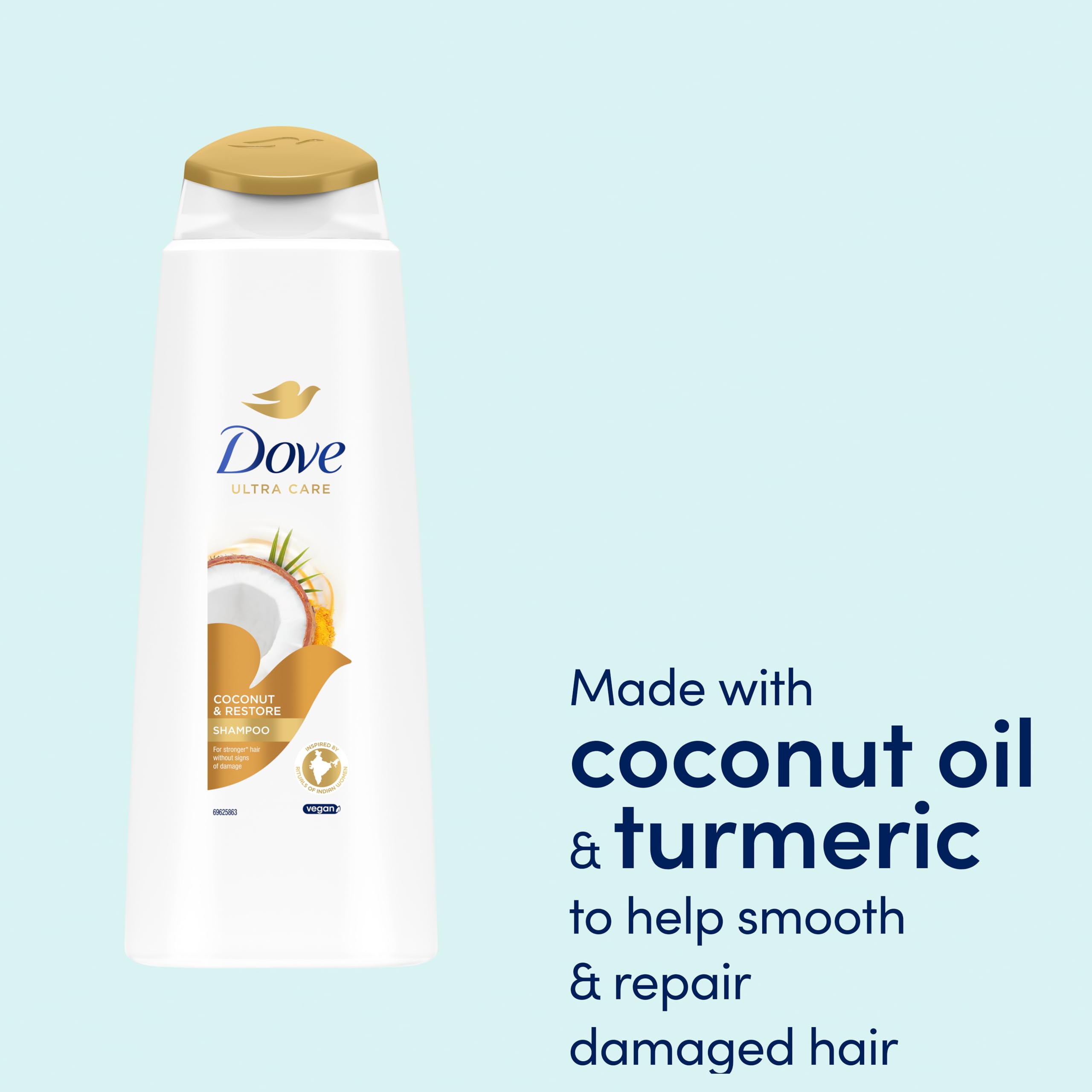 Dove Nourishing Secrets Restoring Rituals Coconut & Turmeric Shampoo 400ml 3