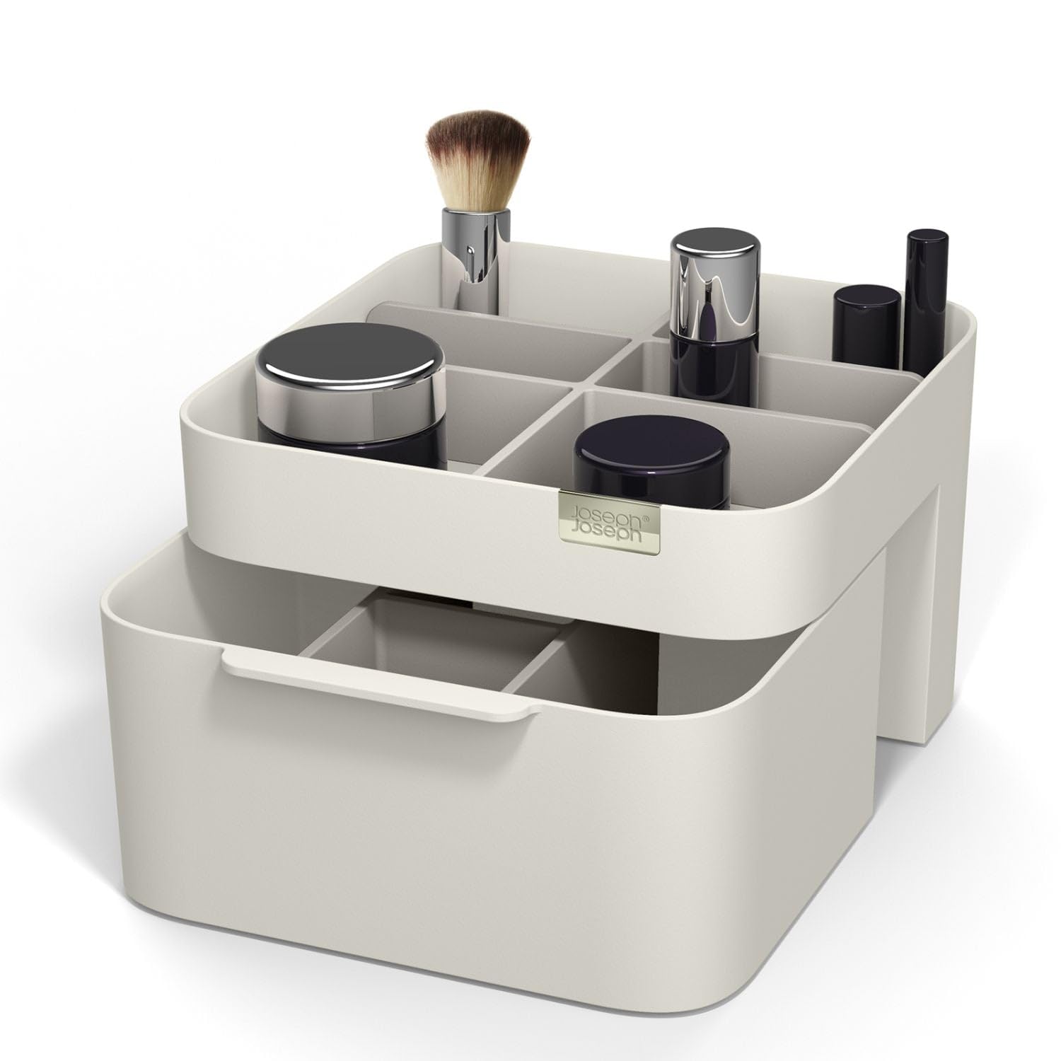 Joseph Joseph Viva Cosmetic Organiser with Drawer for Makeup Storage - Shell 8