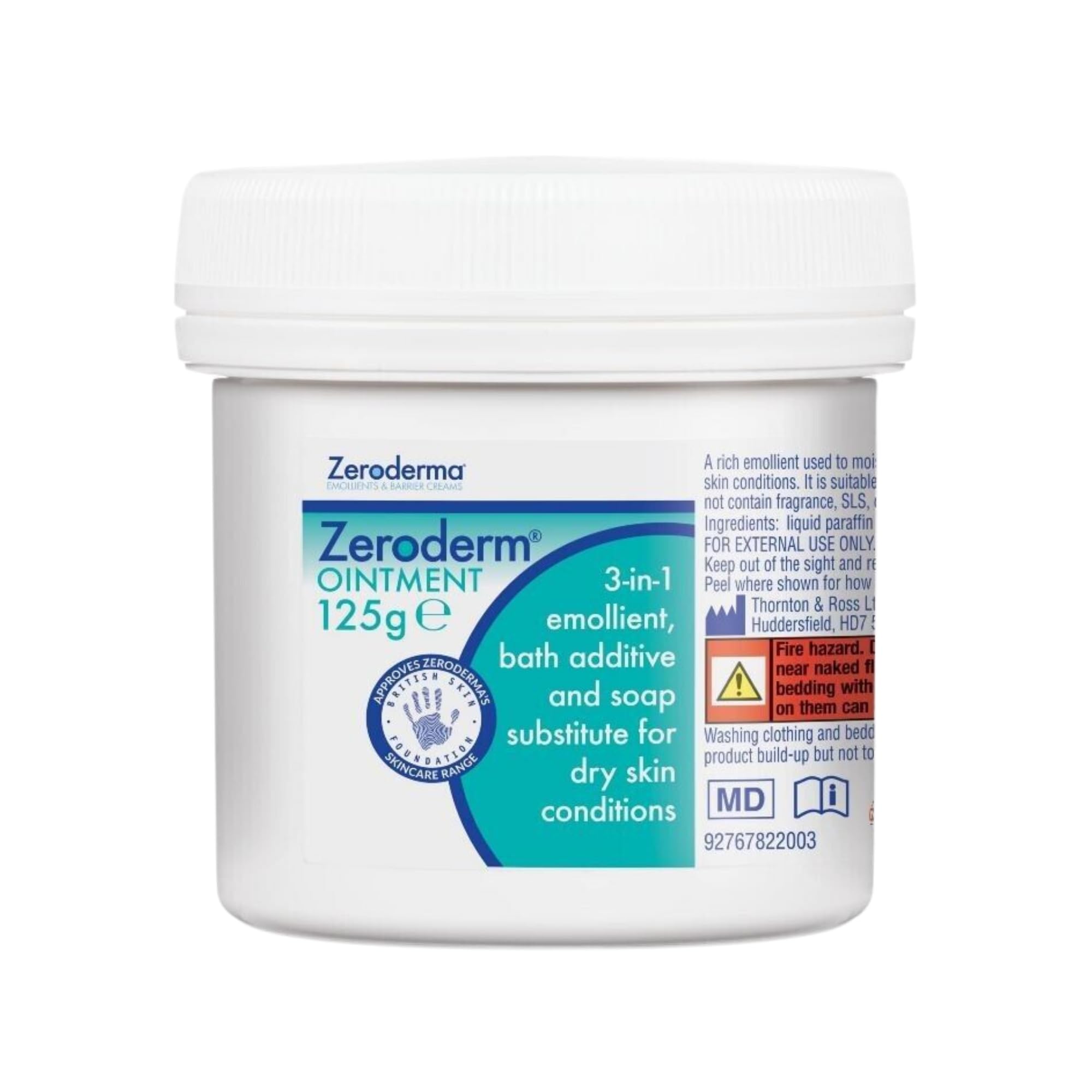 Zeroderma Zeroderm Salbe 125g - 3-in-1 Weichmacher, Badezusatz und Seifenersatz