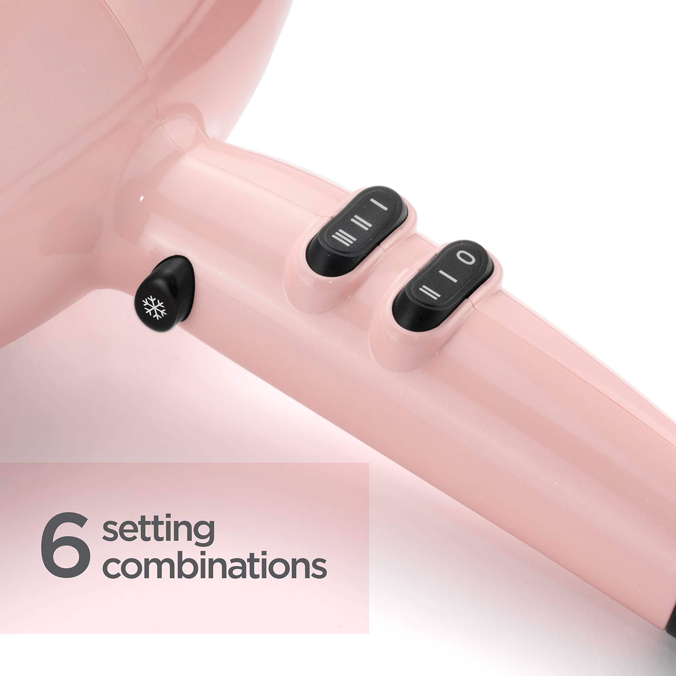 BaByliss Rose Blush 2200W Hair Dryer with Ionic Frizz-Control 5