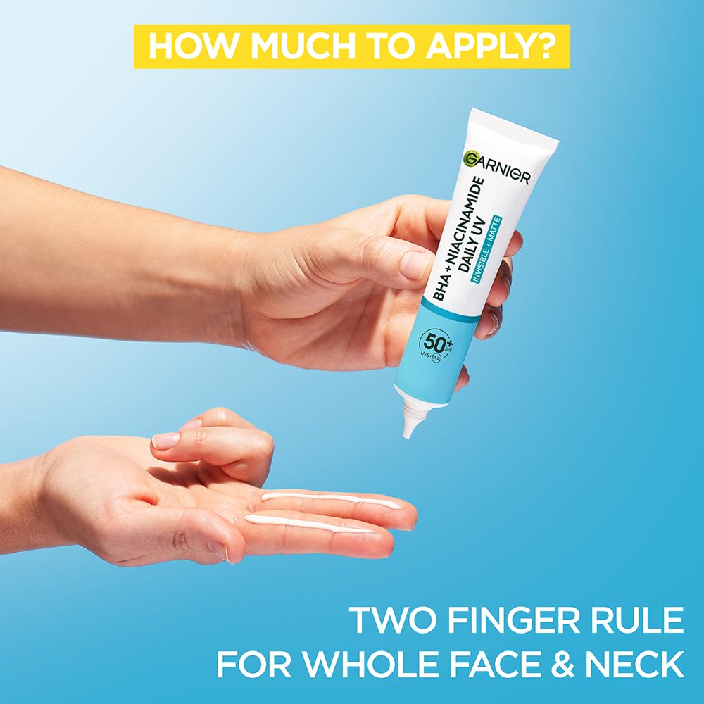 Garnier Pure Active BHA + Niacinamide Daily UV Fluid SPF50 Anti Imperfection Fluid 40ml 3