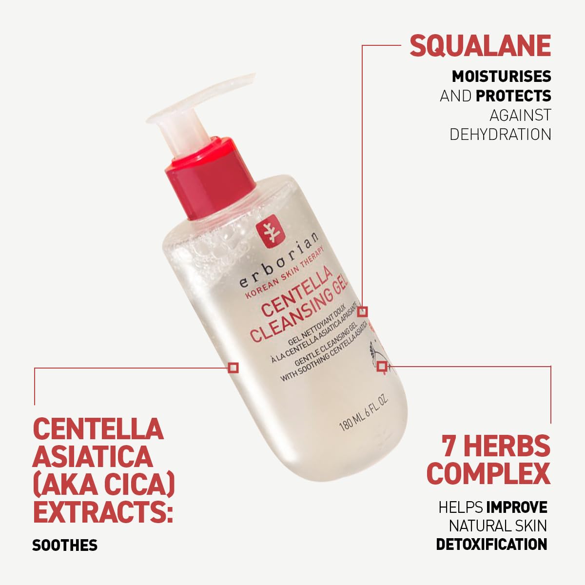 Erborian Centella Cleansing Gel - Gentle Face Cleanser with Centella 4