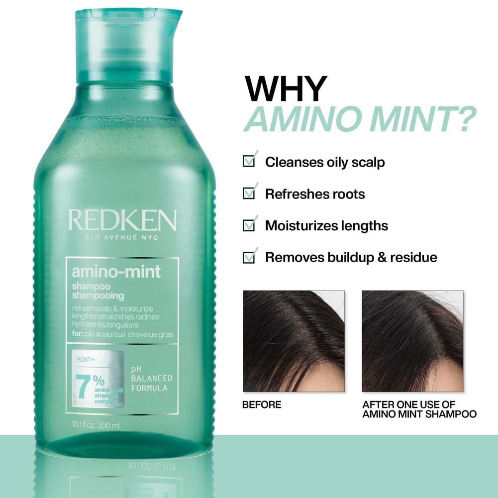 REDKEN Scalp Relief Shampoo Soothing Formula for Greasy Scalp Cleansing and Purification 5