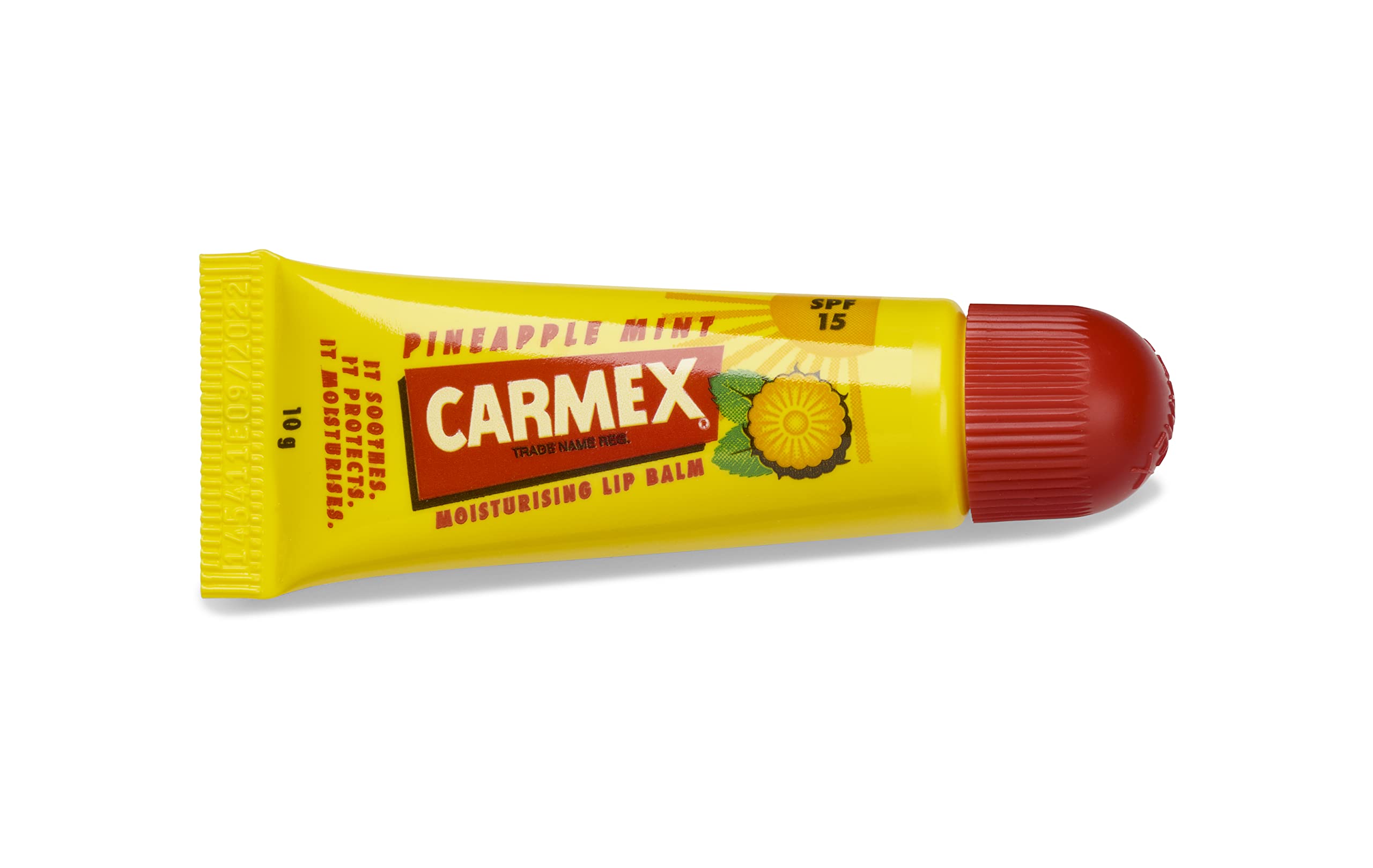 Carmex Moisturising Lip Balm Tube with SPF 15 - Pineapple Mint, 11.6ml 6