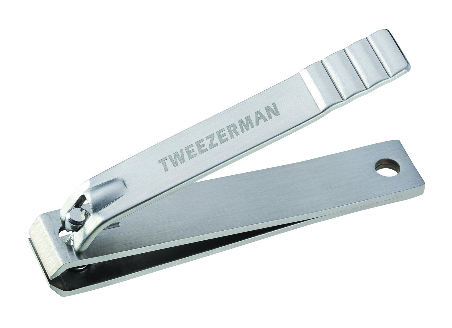 Tweezerman Stainless Steel Toenail Clipper with Non-Slip Handle, Large