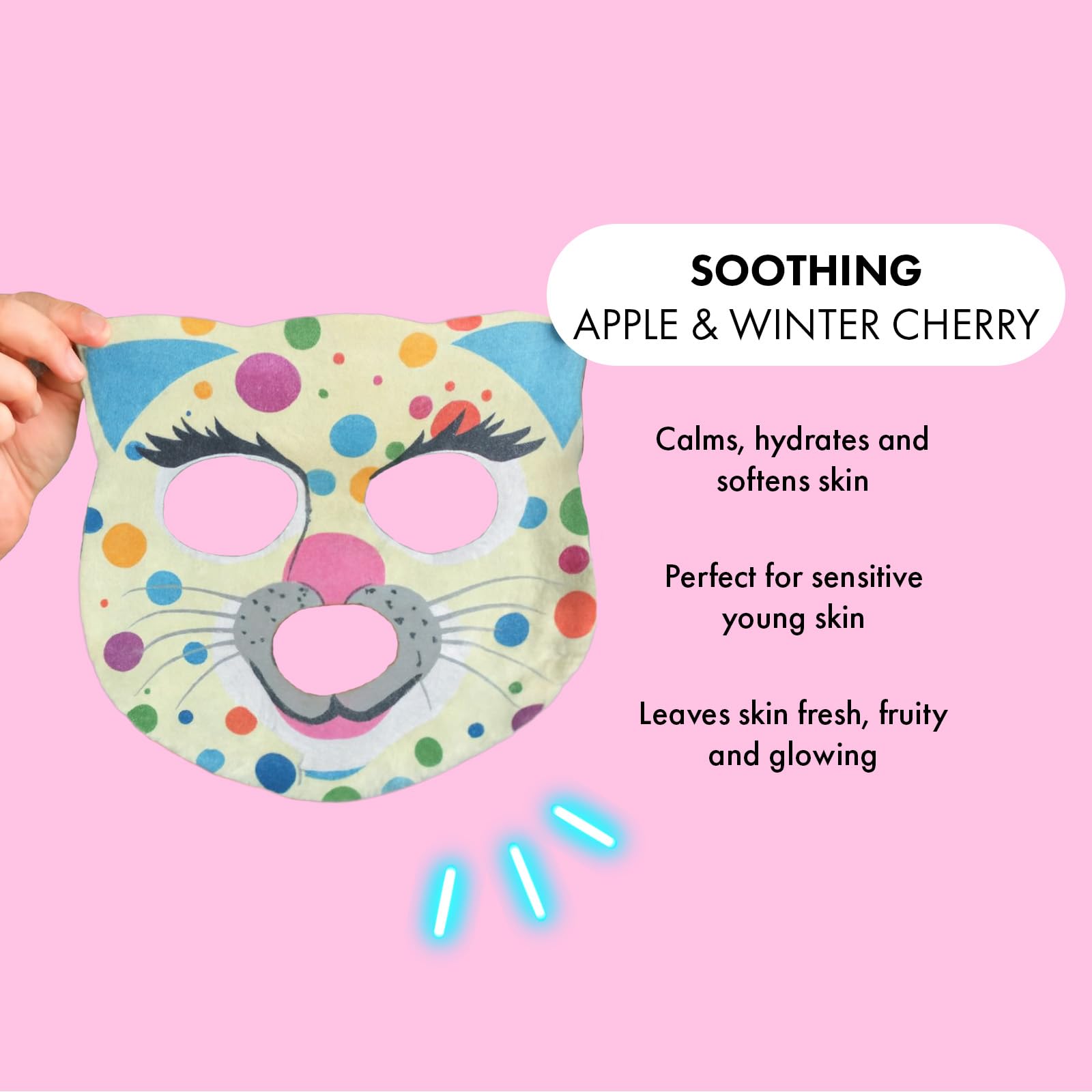 7th Heaven Go Wild Face Mask Gift Set - Hydrating & Biodegradable Masks for Sensitive Skin 4