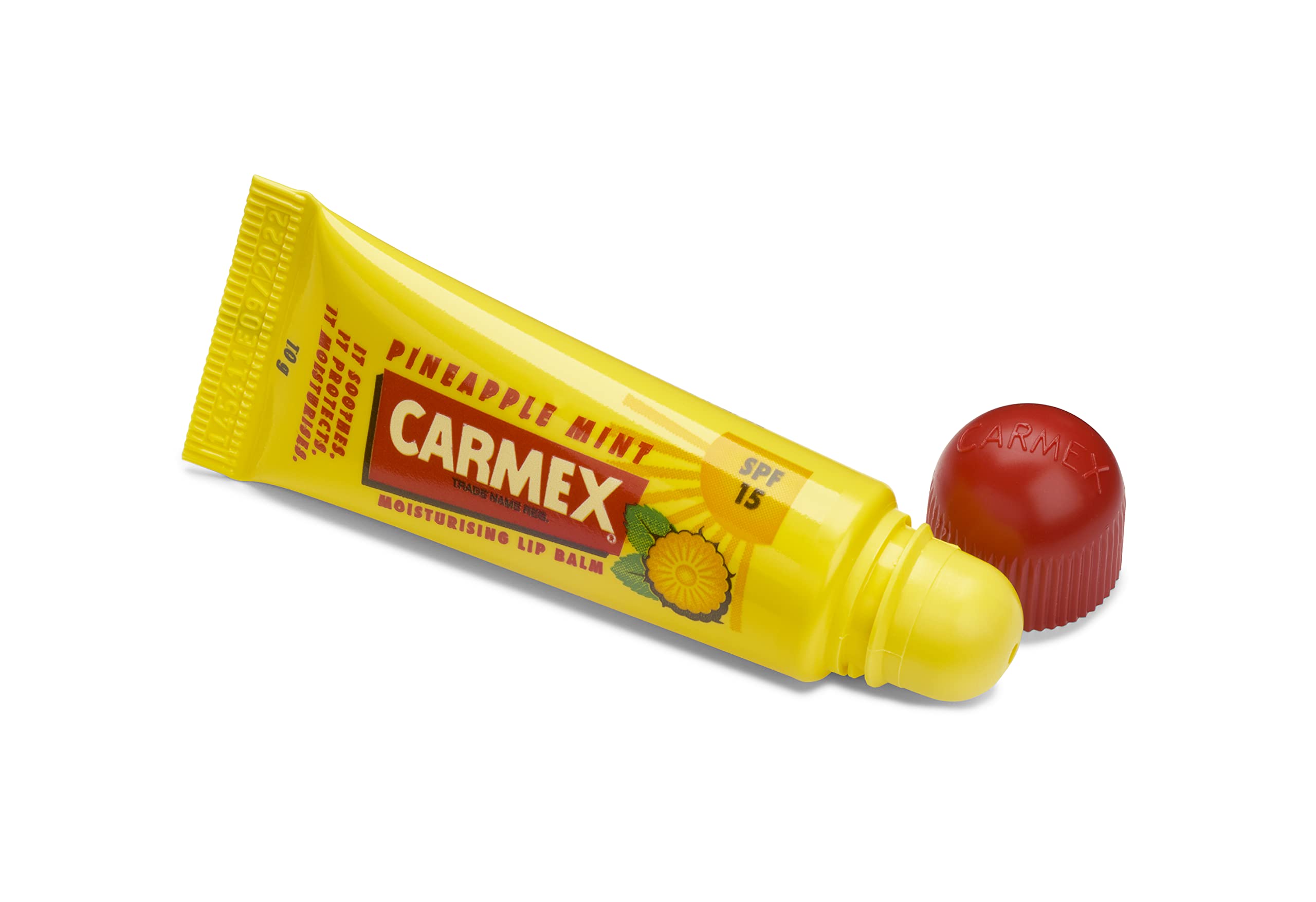 Carmex Moisturising Lip Balm Tube with SPF 15 - Pineapple Mint, 11.6ml 7