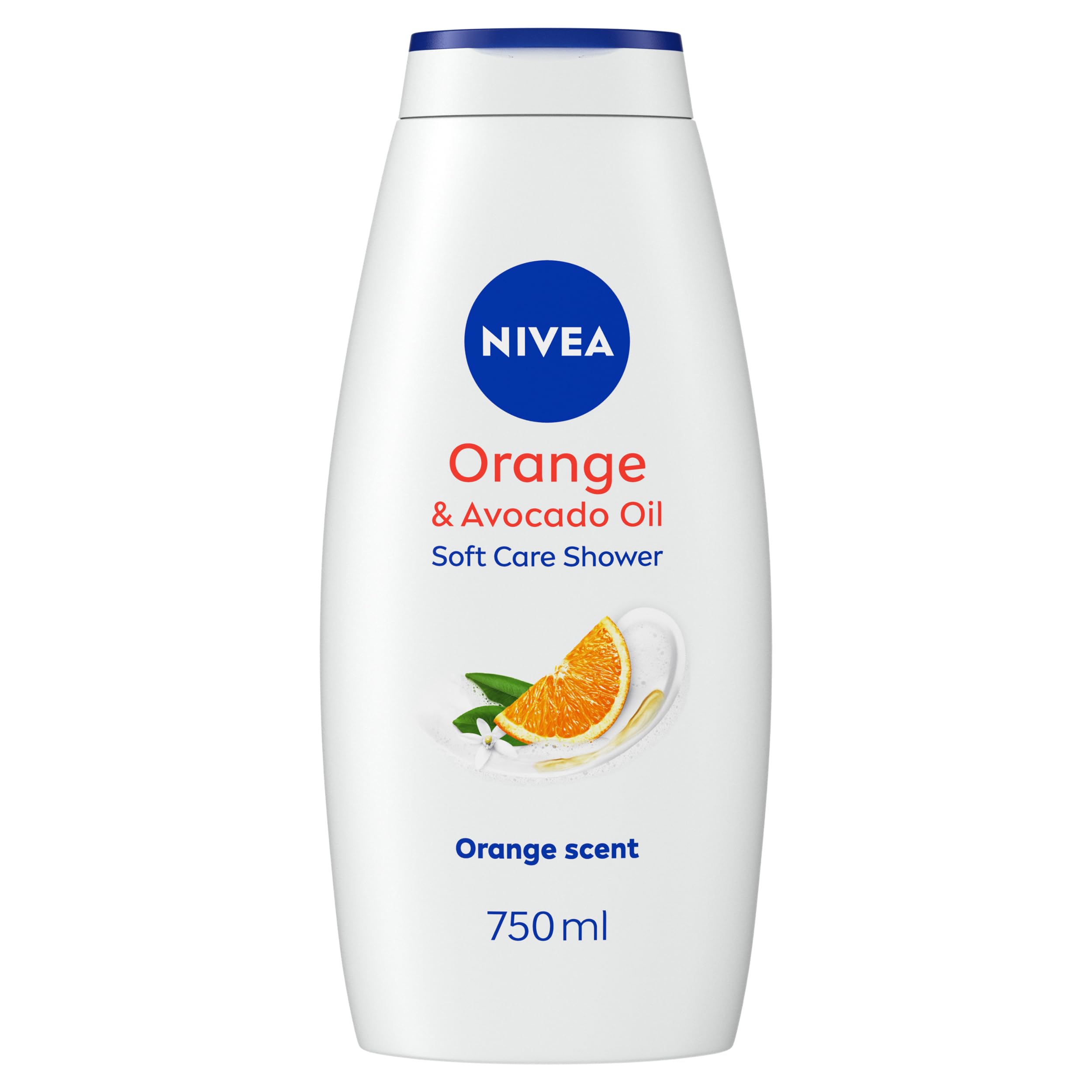 NIVEA Orange &amp; Avocado Duschcreme (750 ml), Feuchtigkeitsspendendes Duschgel mit A