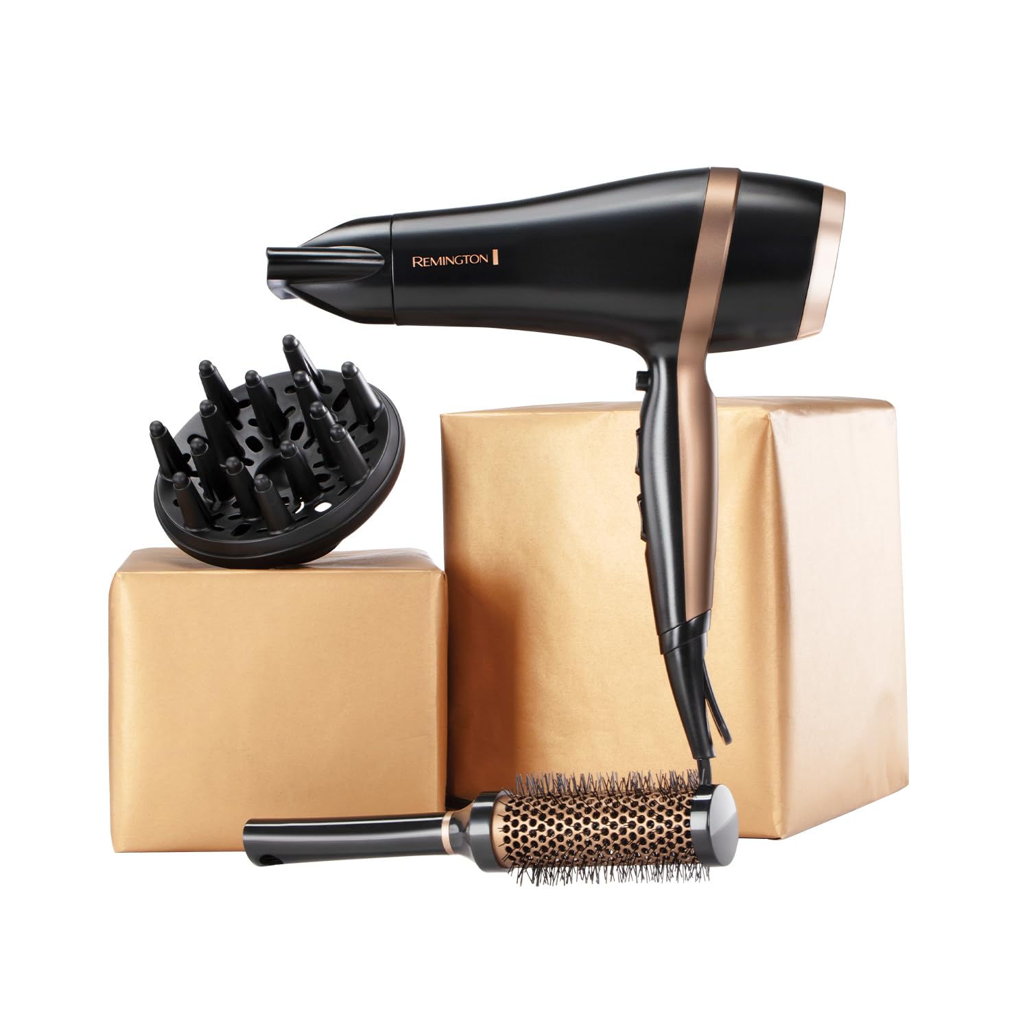 Remington Salon Smooth Hair Dryer Gift Set with Concentrator, Diffuser, and Brush 4