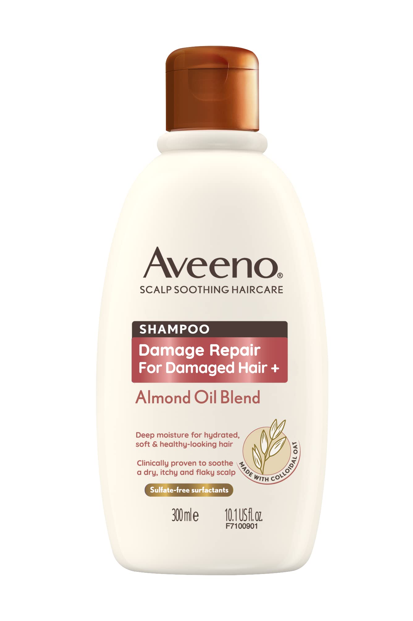 Aveeno Scalp Soothing Haircare Damage Repair Shampoo, Mandelölmischung, mit