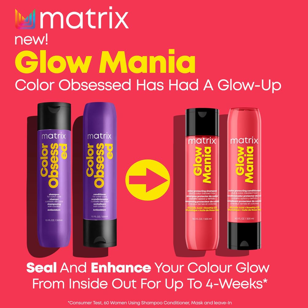 Matrix Glow Mania Color Protecting Shampoo, 1 Liter Size 7