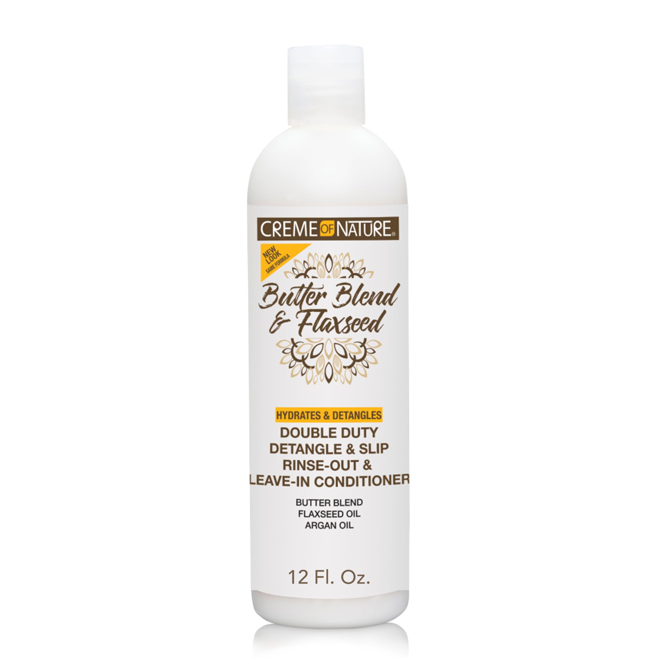 Creme of Nature Butter Blend & Flaxseed Double Duty Detangle & Slip Rinse-Out/Leave-In Conditioner