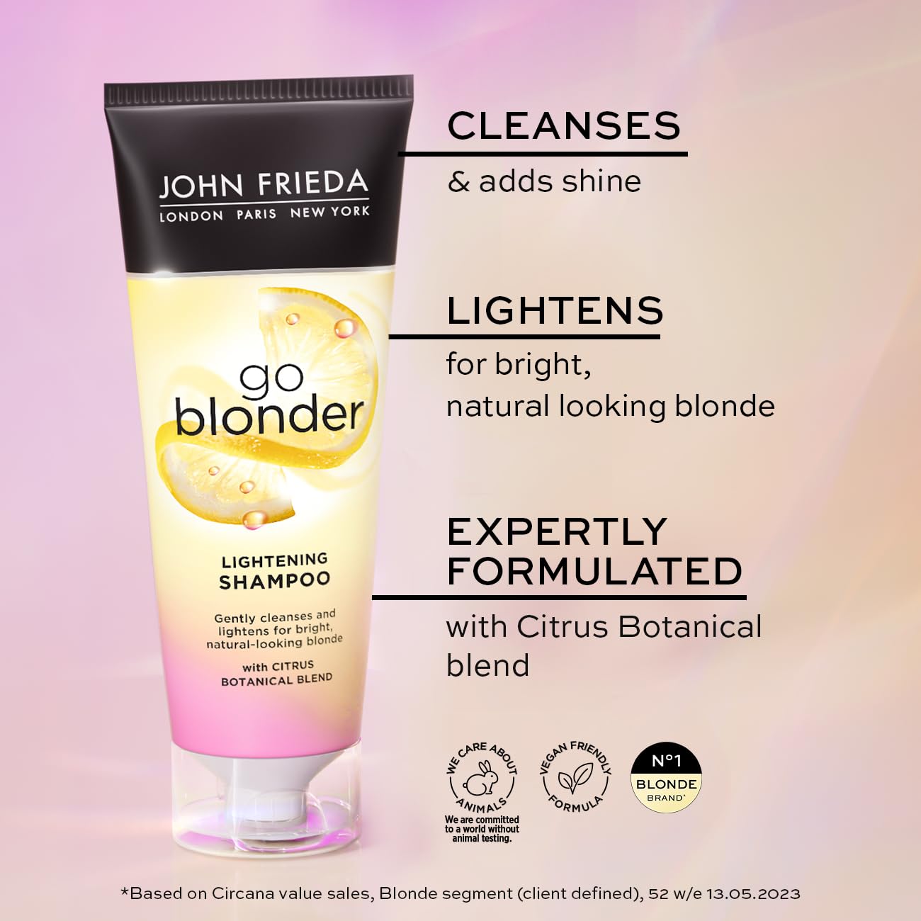 John Frieda Go Blonder Lightening Conditioner for Blonde Hair Travel Size 7