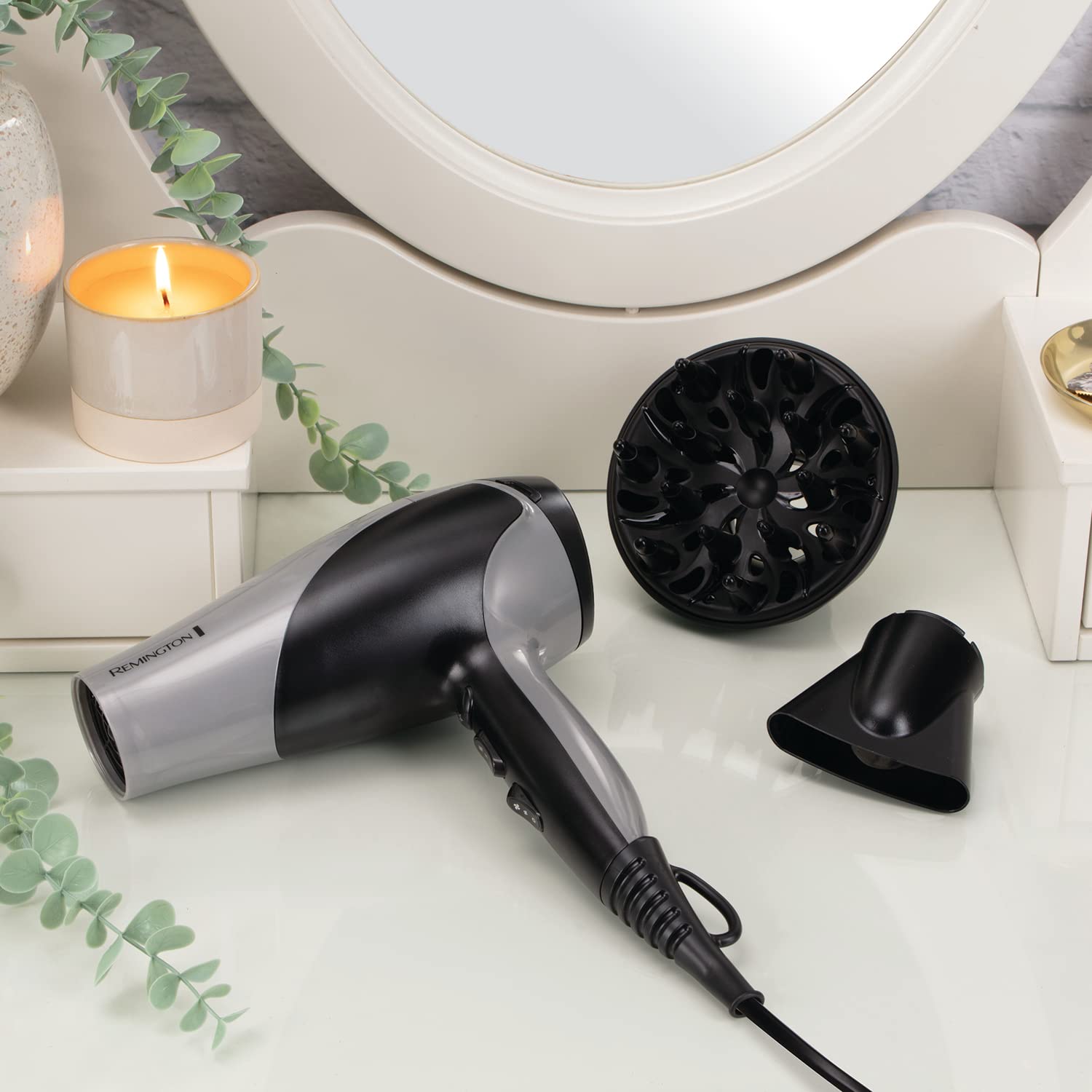 Remington Ionic Dry Hair Dryer 2200 with Diffuser and Concentrator 4
