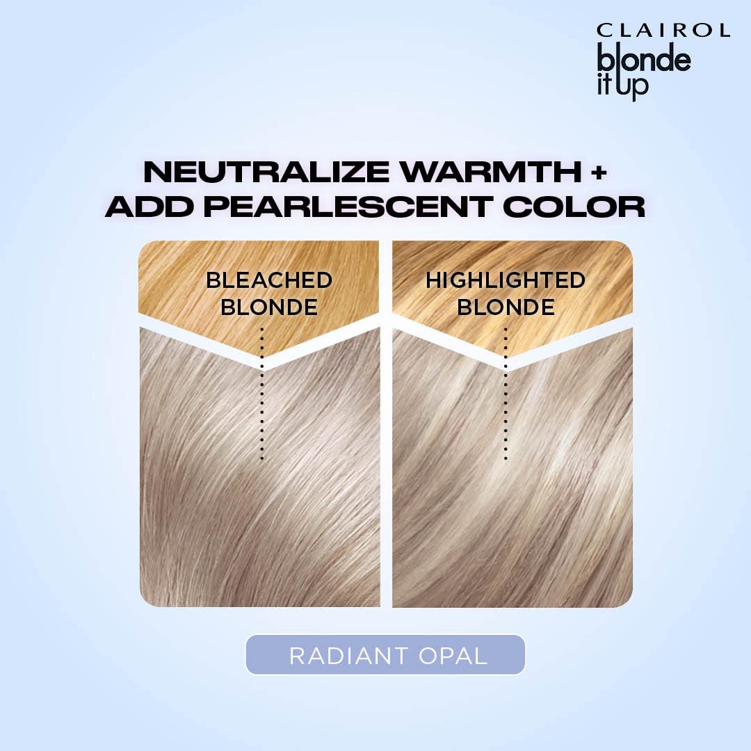 Clairol Blonde It Up Crystal Glow Toner Kit - Radiant Opal for Blonde Hair 5