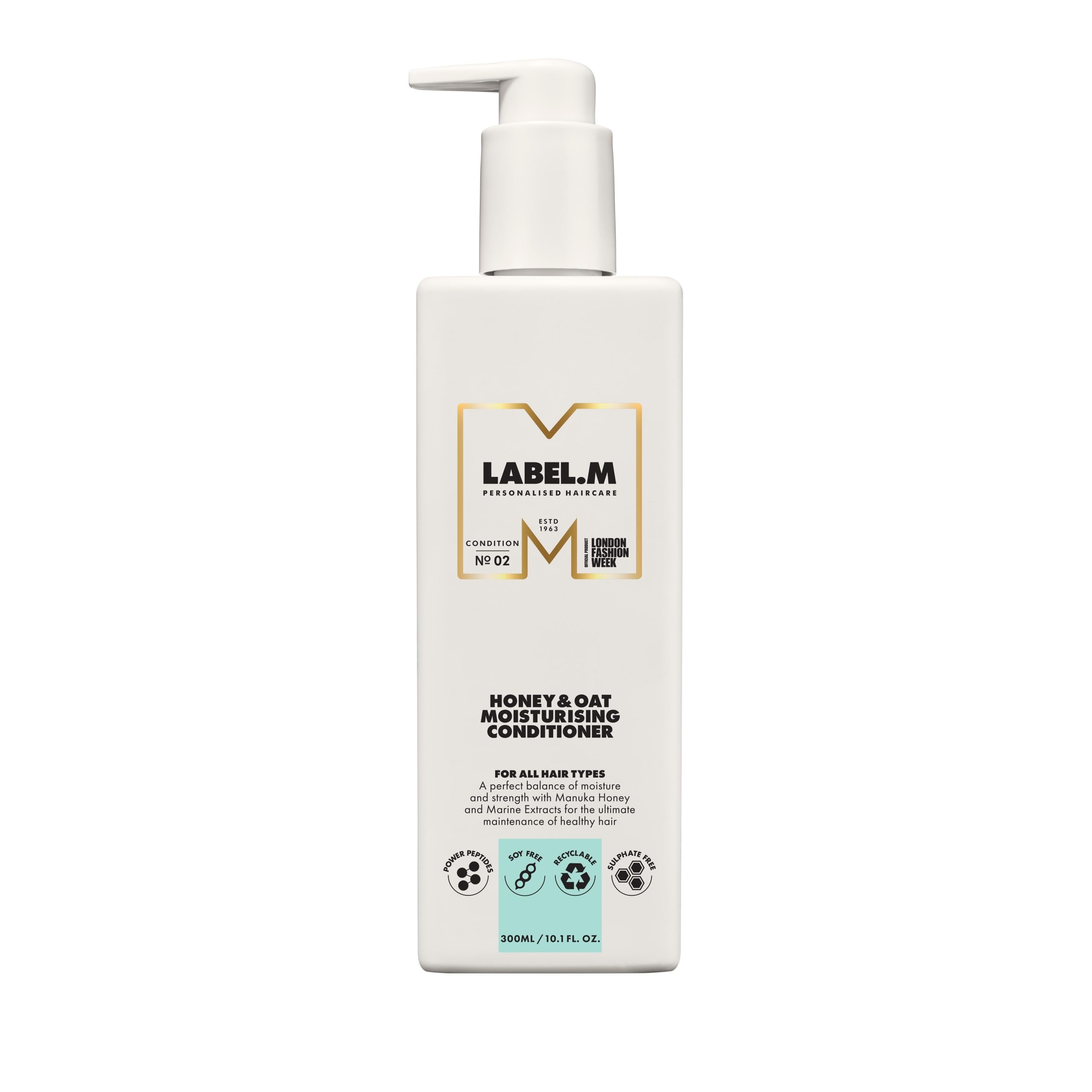 label.m Honey & Oat Moisturising Conditioner 300ml with Recyclable Pump