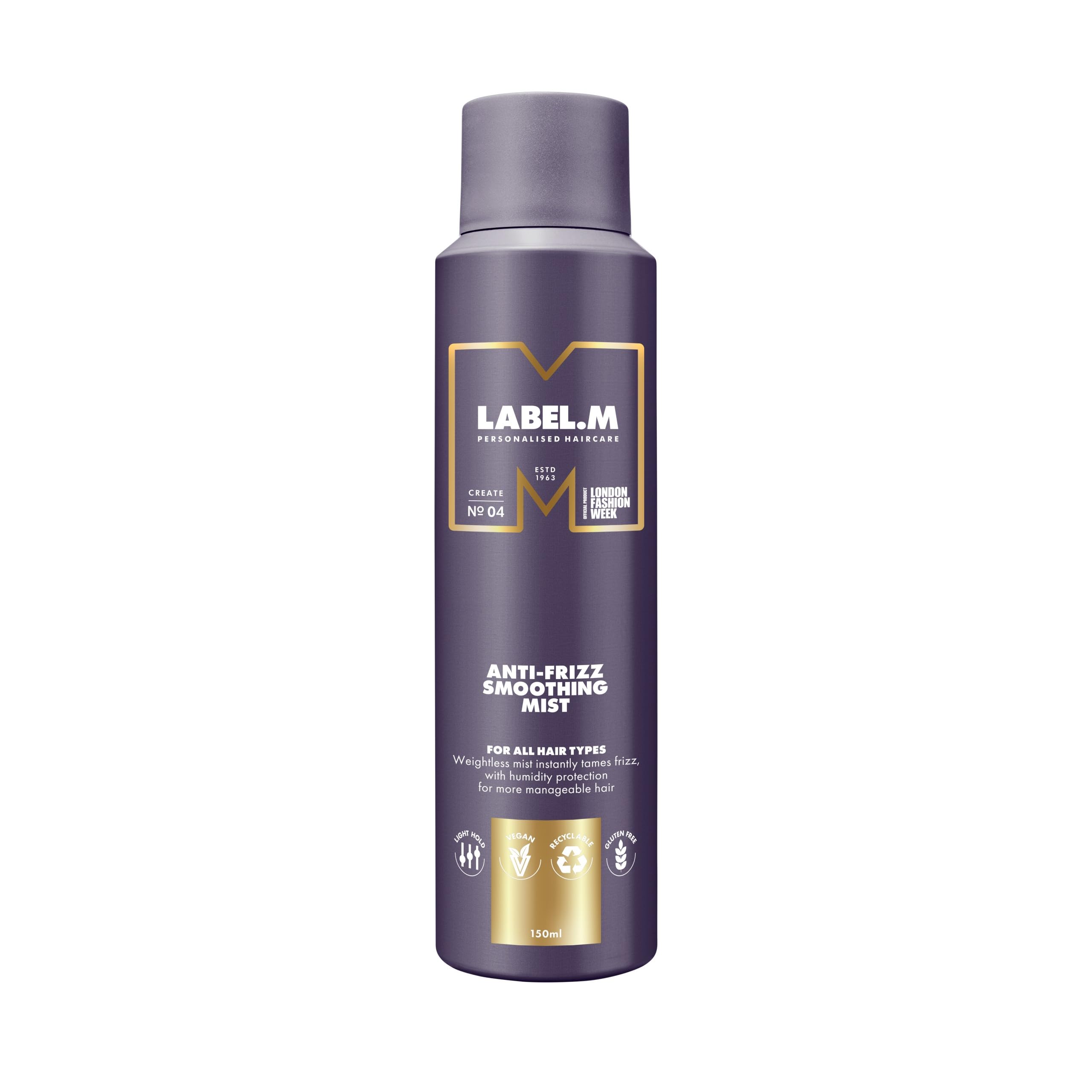 label.m Anti-Frizz Smoothing Mist for Humidity Protection and Faster Blow-Dries (150ml)