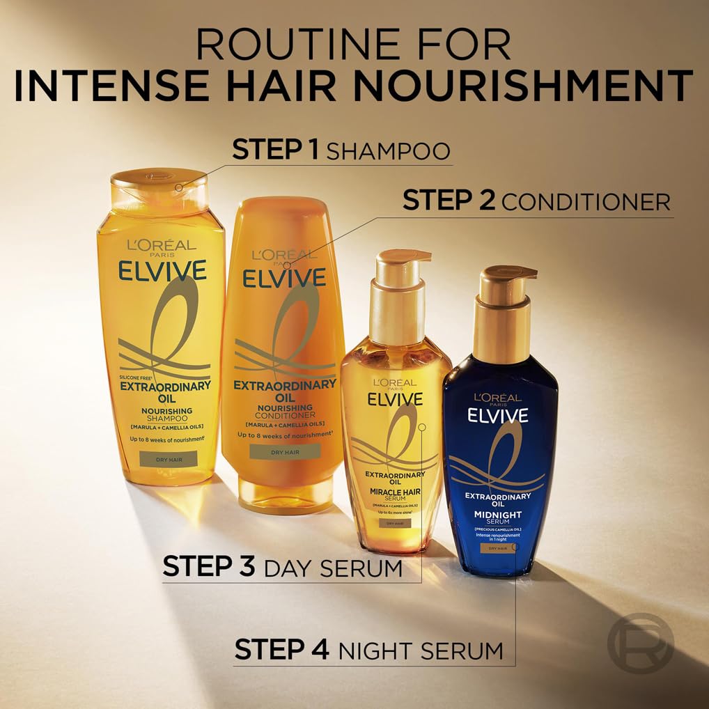 L'Oréal Paris Elvive Extraordinary Oil Nourishing Shampoo with Marula & Argan Oil 6
