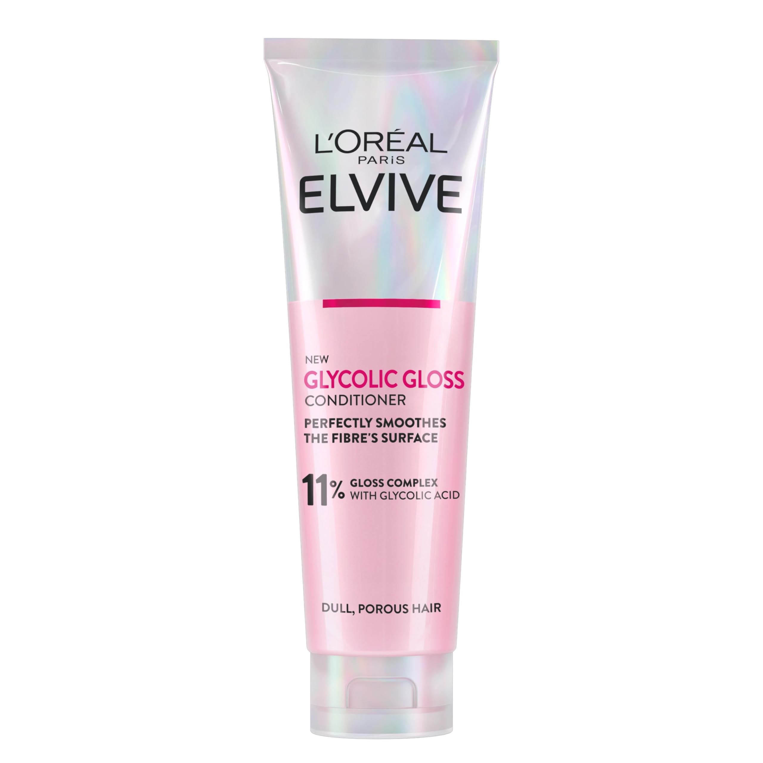 L'Oreal Paris Elvive Glycolic Gloss Conditioner with Glycolic Acid for Dull Hair, 150ml