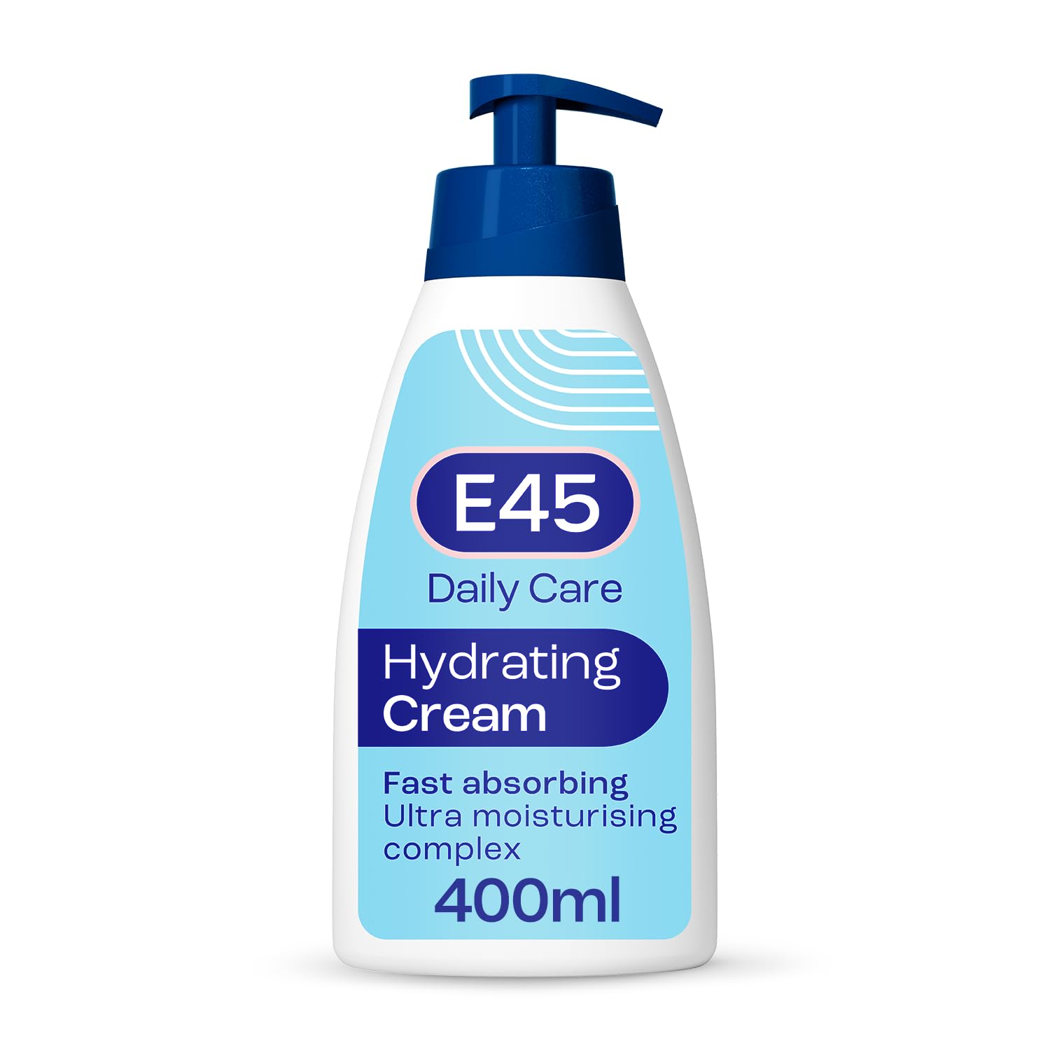 E45 Daily Hydrating Cream 400 ml for All Skin Types - Long Lasting, Non-Greasy Moisturiser