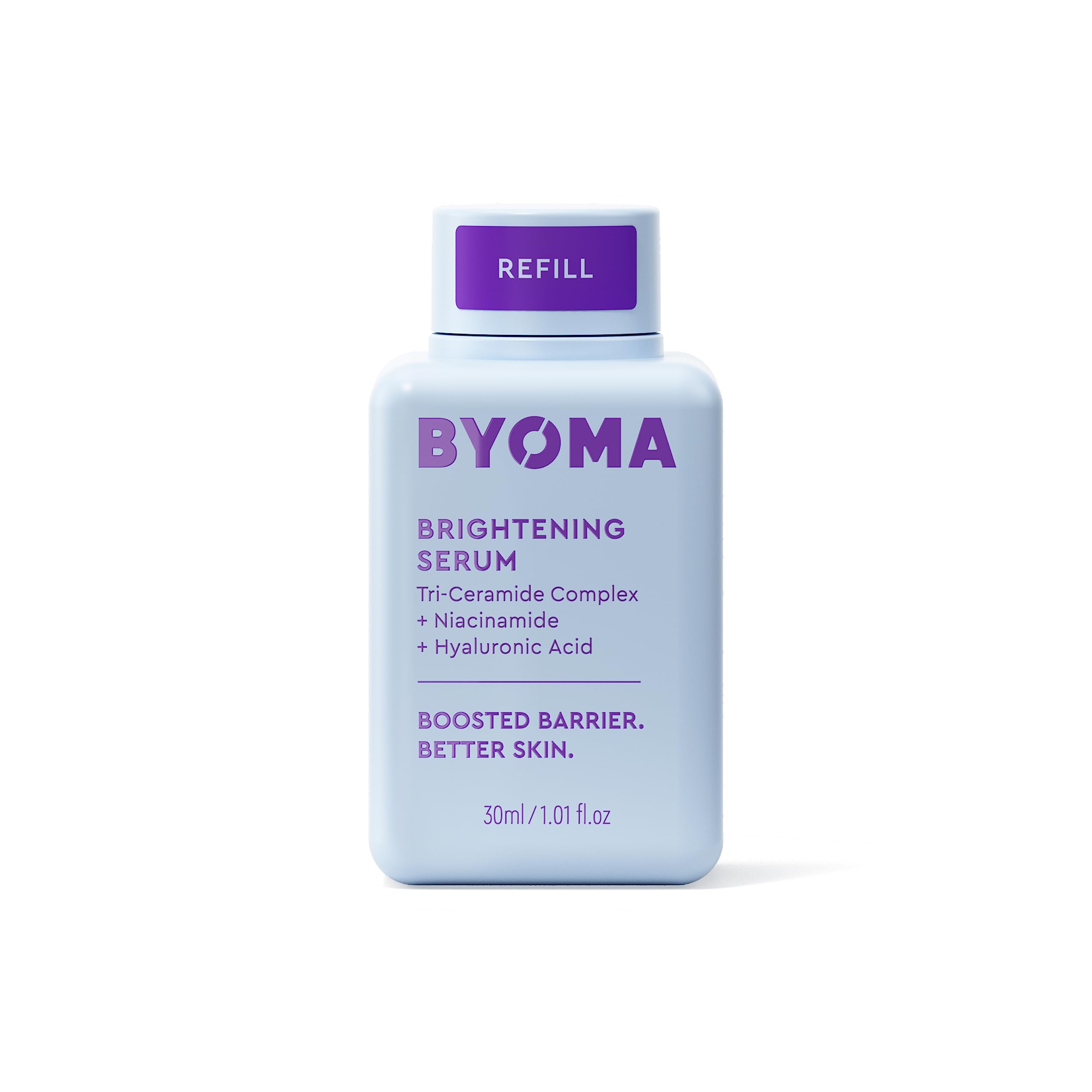 BYOMA Brightening Serum Refill (30ml) with Hyaluronic Acid, Niacinamide & Ceramides
