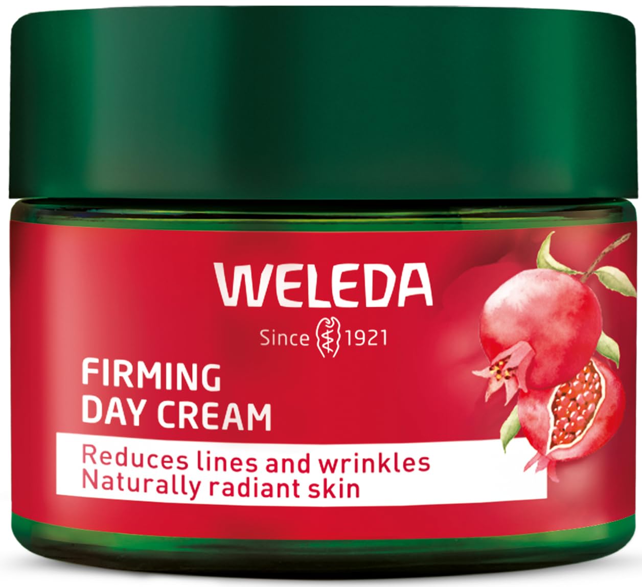 Weleda Firming Day Face Cream with Pomegranate & Maca Peptides for Radiant Complexion