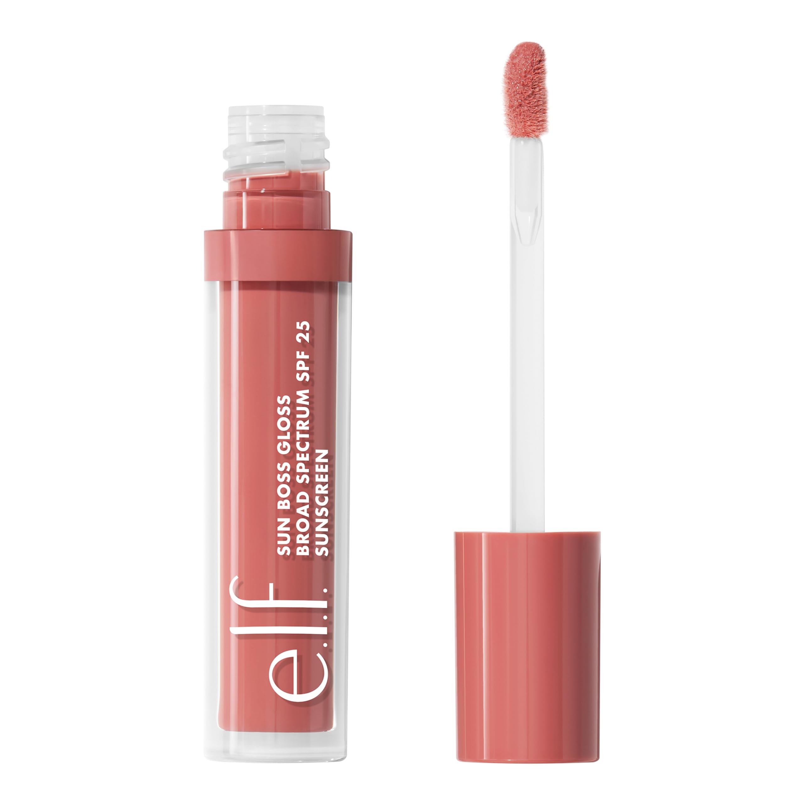e.l.f. Sun Boss Gloss SPF 25 in Pink-Me Girl - Moisturizing Tinted Lip Gloss