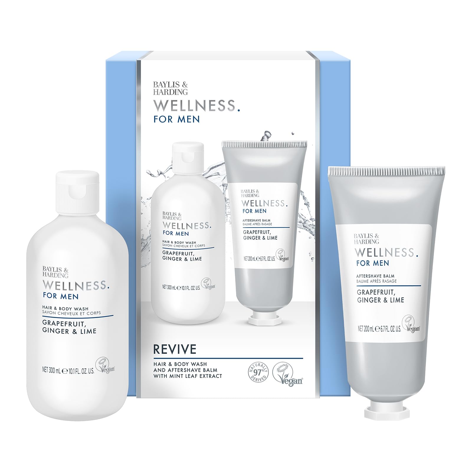 Baylis & Harding Wellness For Men Revived & Ready Gift Set - Vegan Friendly