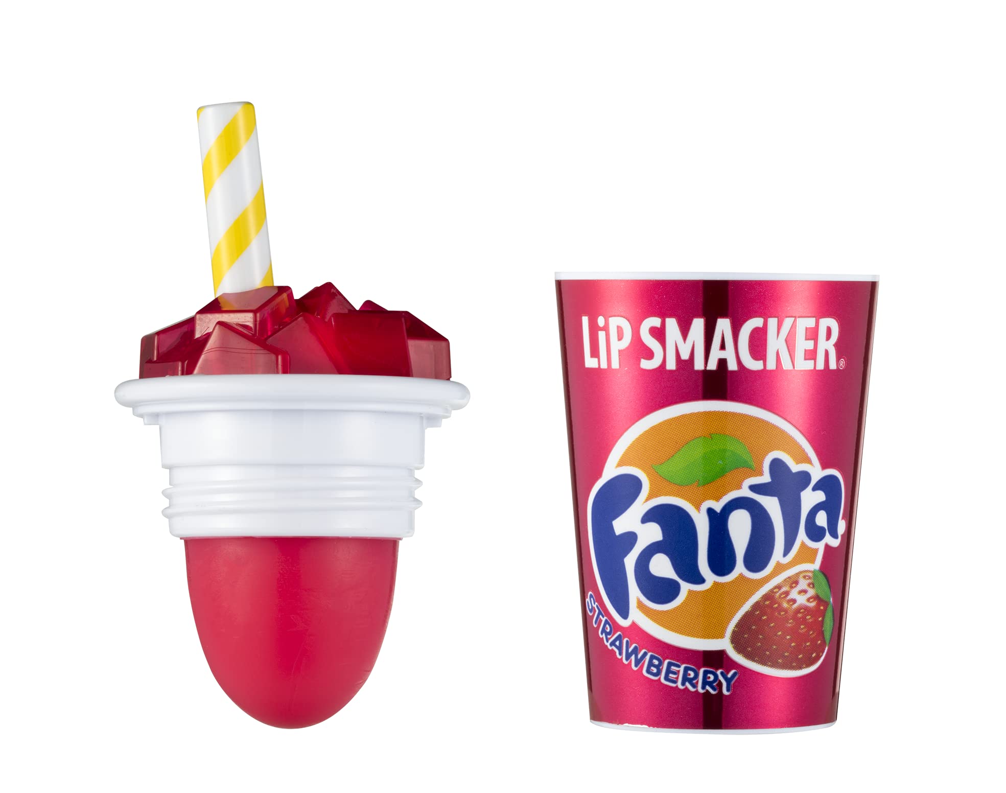 Lip Smacker Coca-Cola Cup Collection Strawberry Fanta Flavor Lip Balm for Kids 4